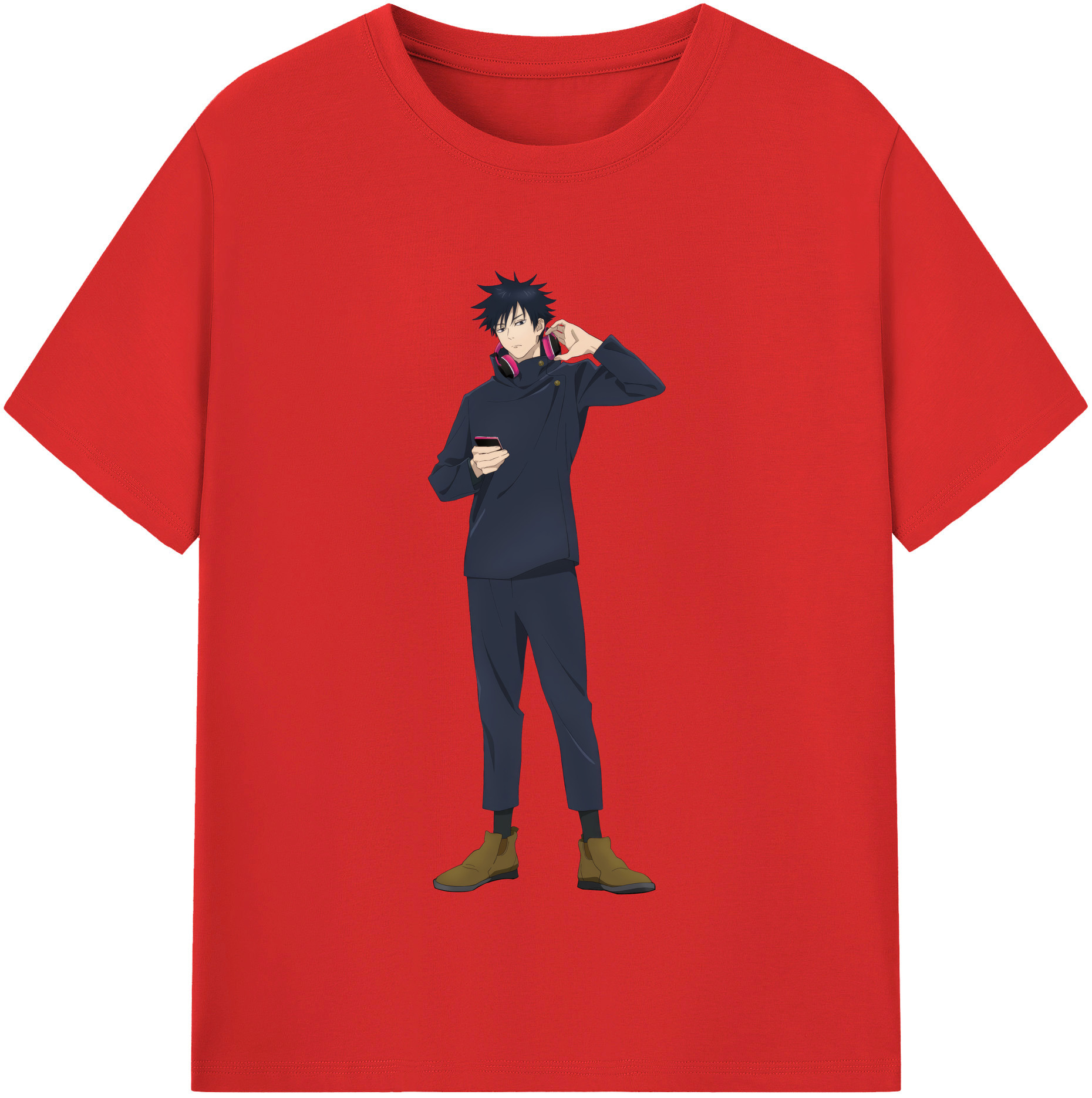 （画像用） 呪術廻戦 Jujutsu Kaisen レディースカジュアルプリントTシャツ（綿100％）