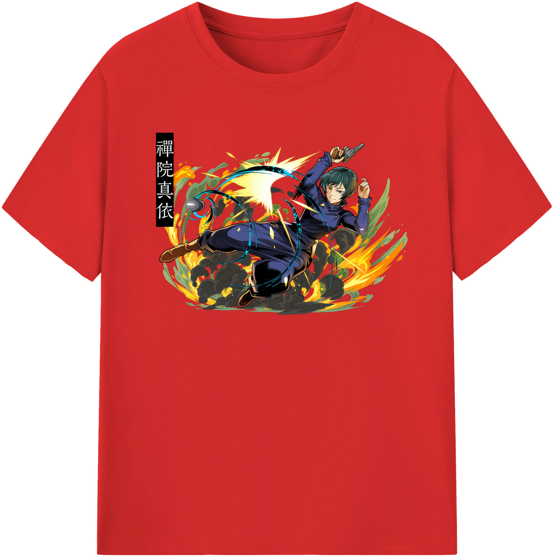 （画像用） 呪術廻戦 Jujutsu Kaisen レディースカジュアルプリントTシャツ（綿100％）