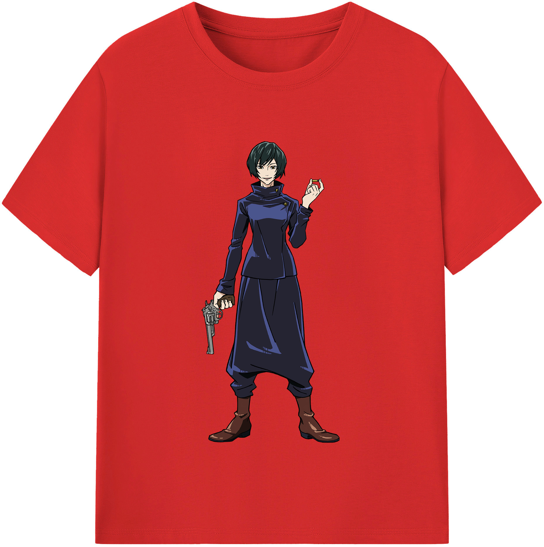 （画像用） 呪術廻戦 Jujutsu Kaisen レディースカジュアルプリントTシャツ（綿100％）