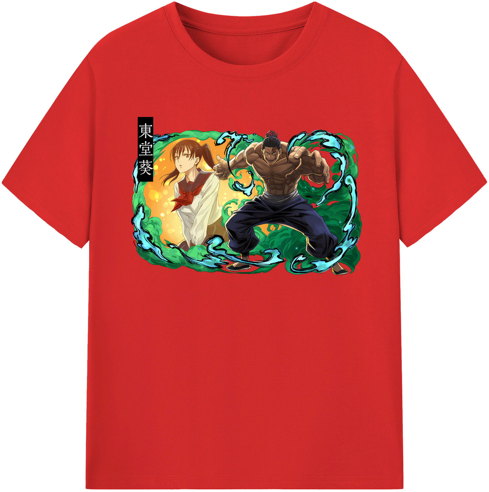 （画像用） 呪術廻戦 Jujutsu Kaisen レディースカジュアルプリントTシャツ（綿100％）