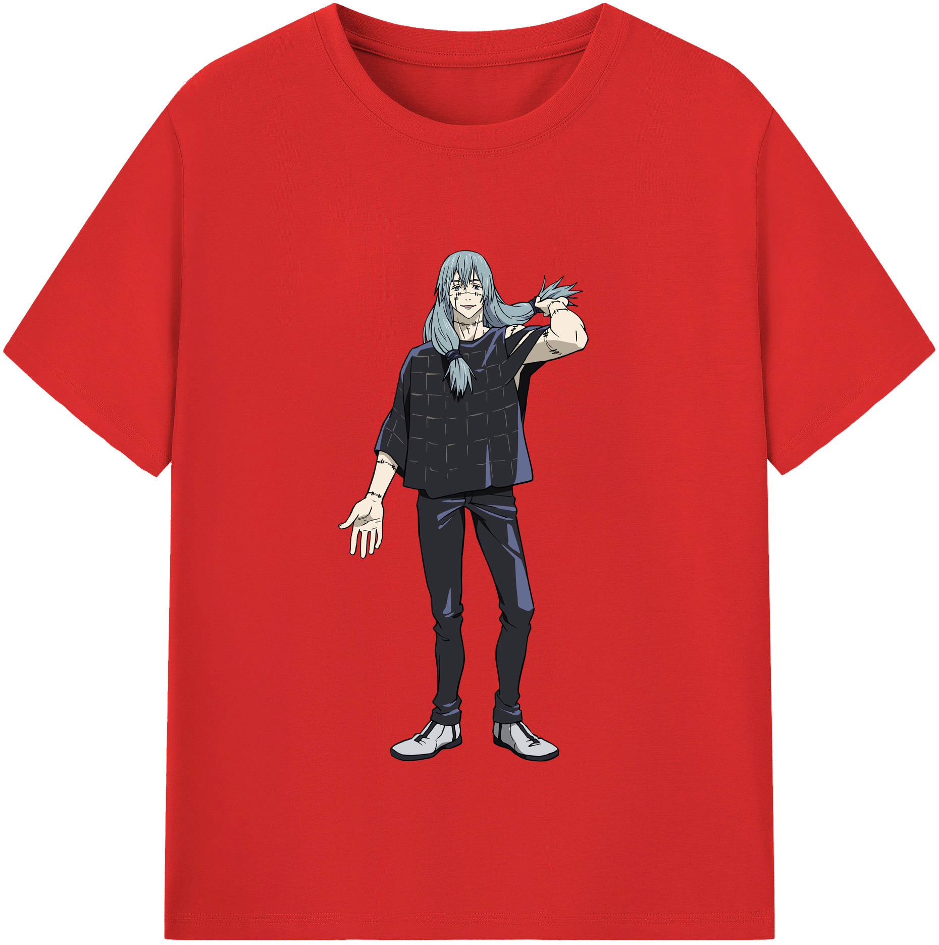 （画像用） 呪術廻戦 Jujutsu Kaisen レディースカジュアルプリントTシャツ（綿100％）