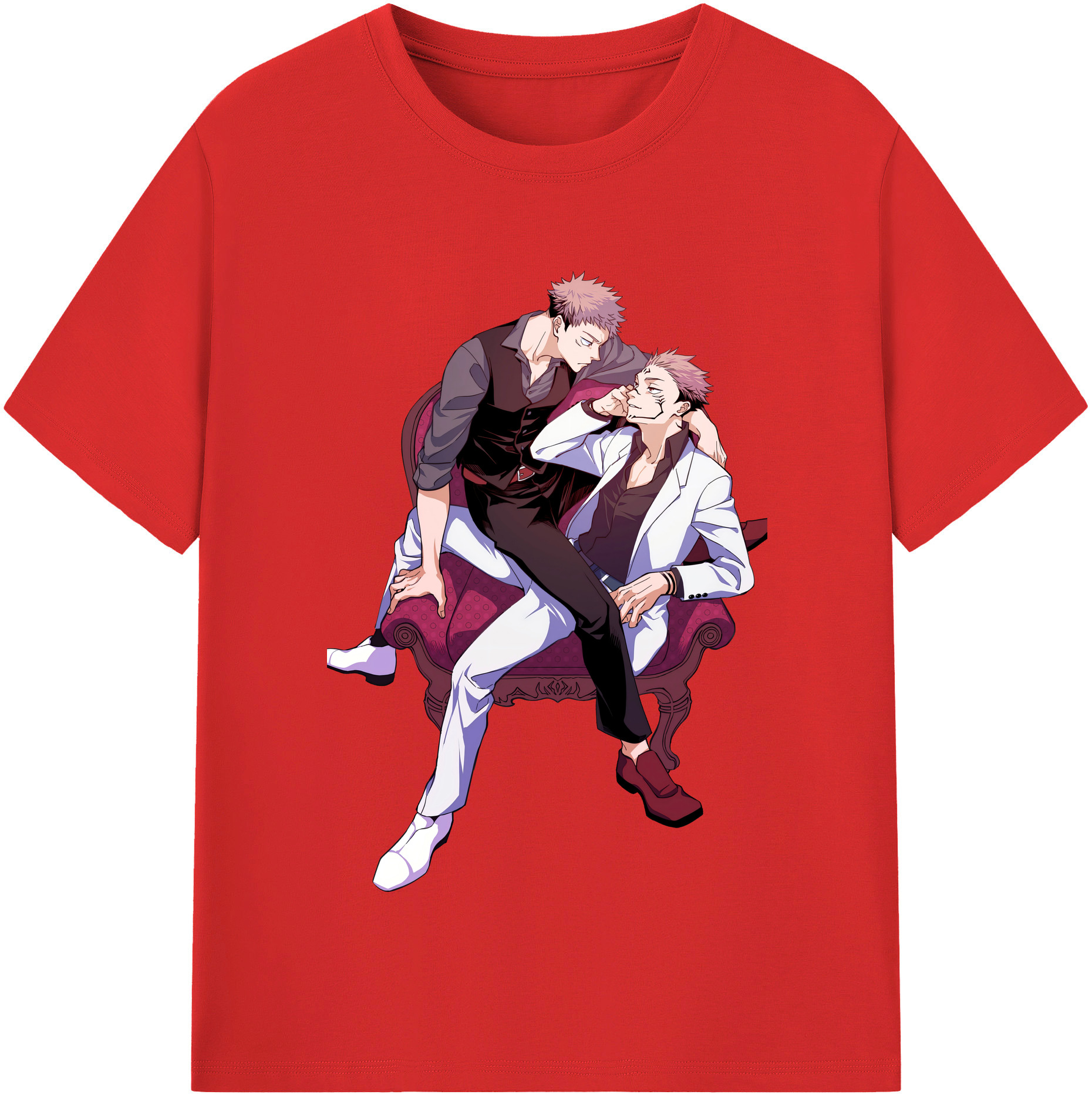 （画像用） 呪術廻戦 Jujutsu Kaisen レディースカジュアルプリントTシャツ（綿100％）