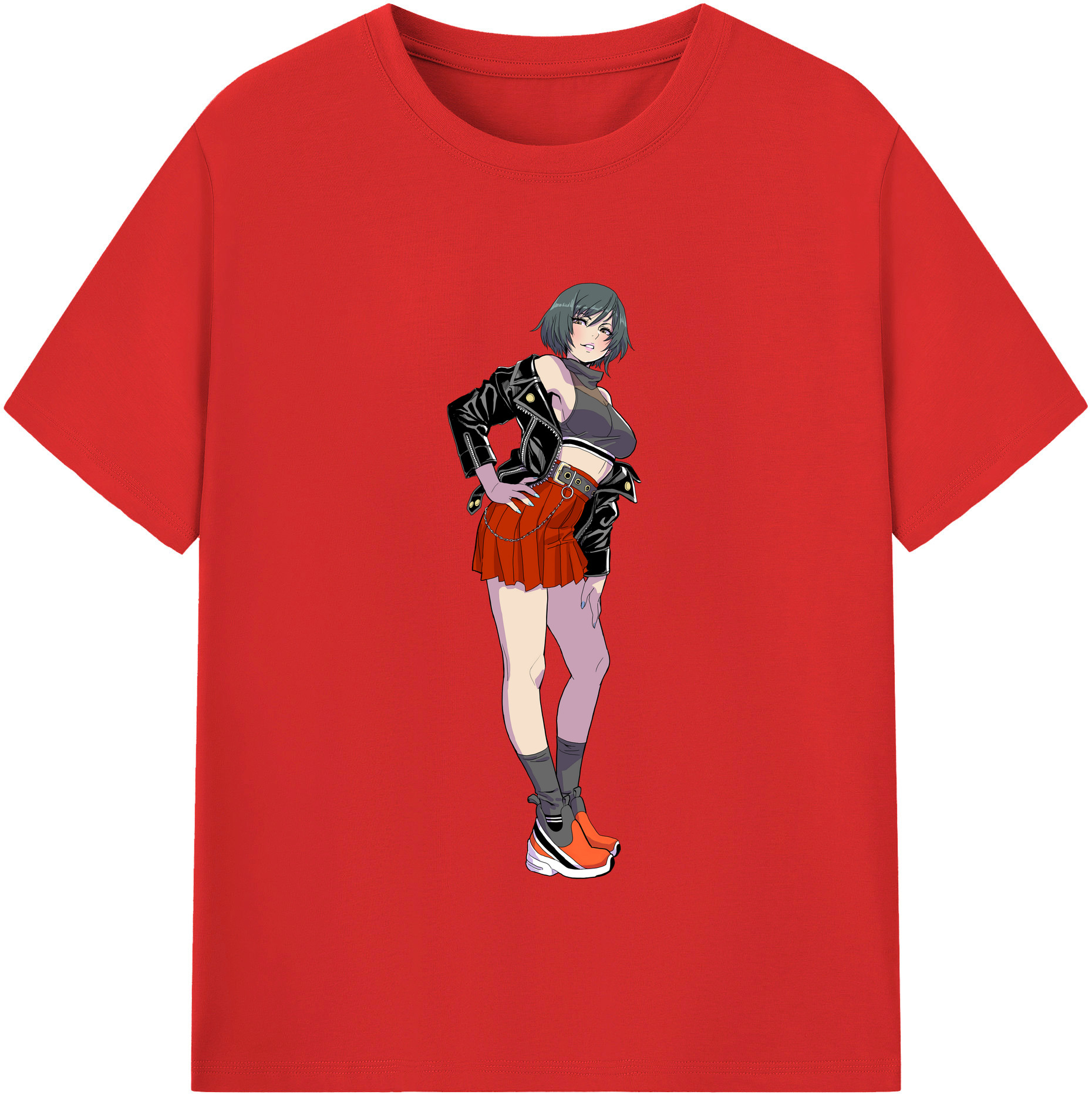 （画像用） 呪術廻戦 Jujutsu Kaisen レディースカジュアルプリントTシャツ（綿100％）