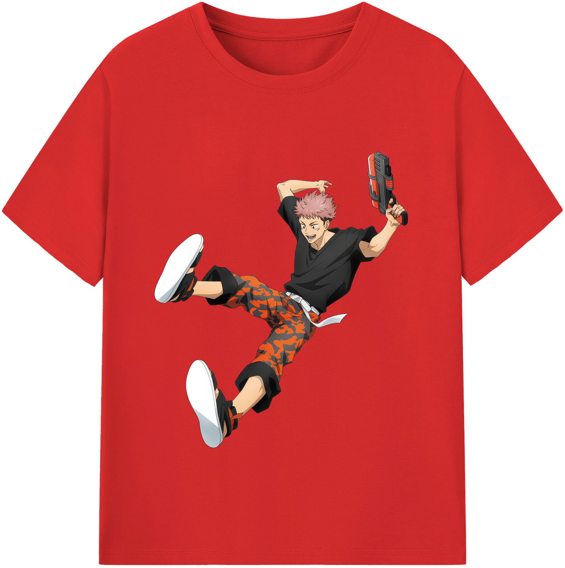 （画像用） 呪術廻戦 Jujutsu Kaisen レディースカジュアルプリントTシャツ（綿100％）