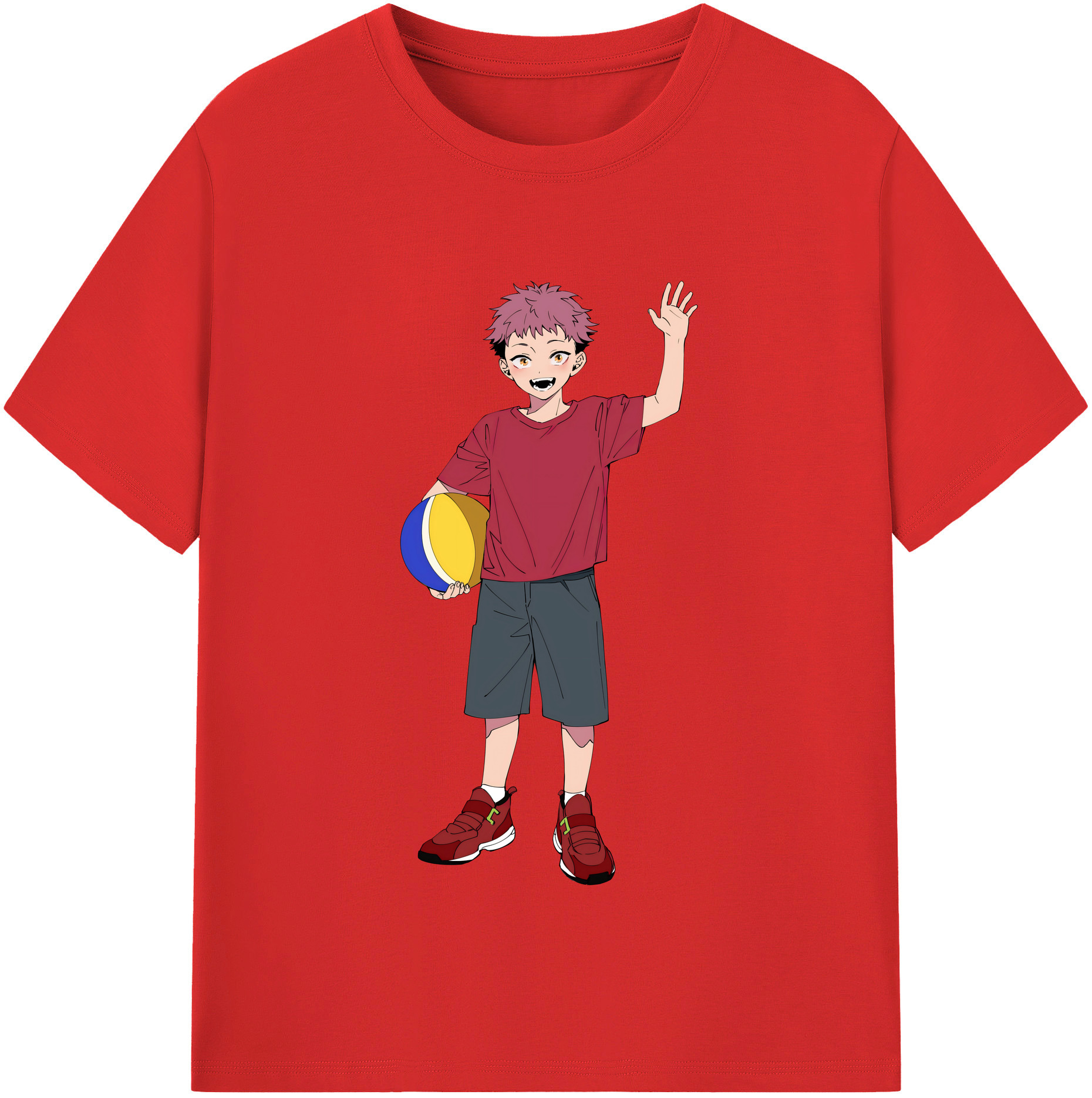 （画像用） 呪術廻戦 Jujutsu Kaisen レディースカジュアルプリントTシャツ（綿100％）
