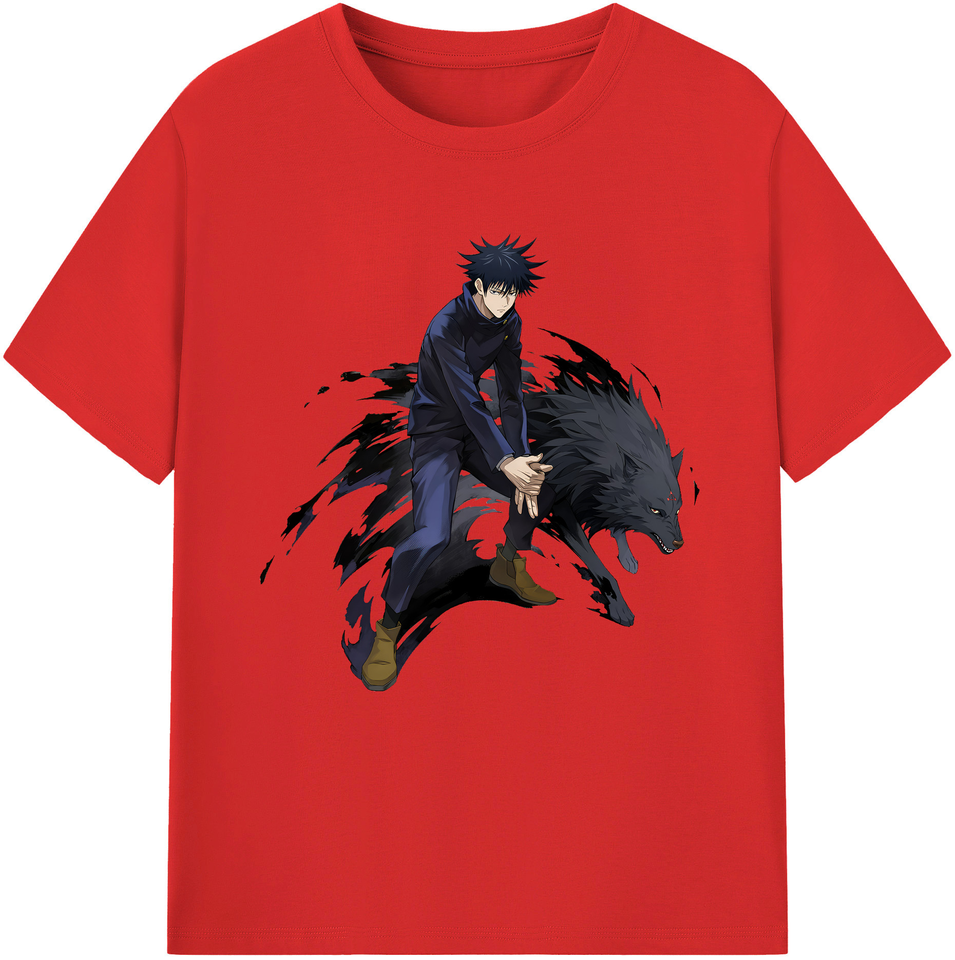 （画像用） 呪術廻戦 Jujutsu Kaisen レディースカジュアルプリントTシャツ（綿100％）