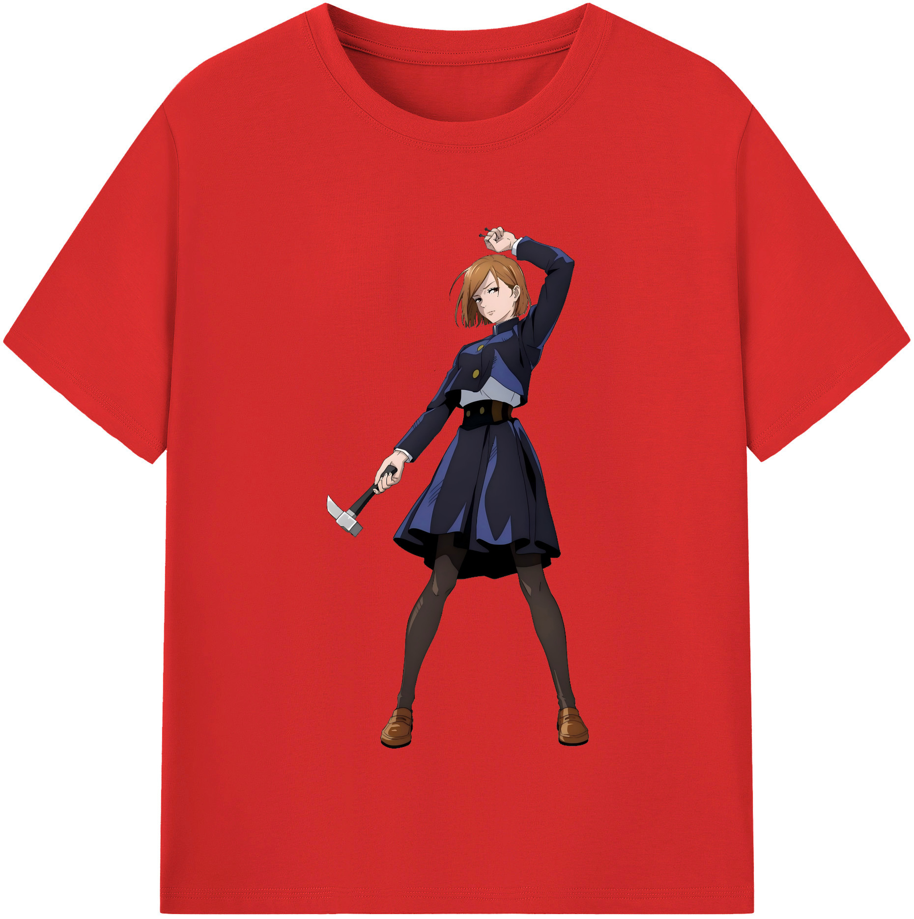 （画像用） 呪術廻戦 Jujutsu Kaisen レディースカジュアルプリントTシャツ（綿100％）