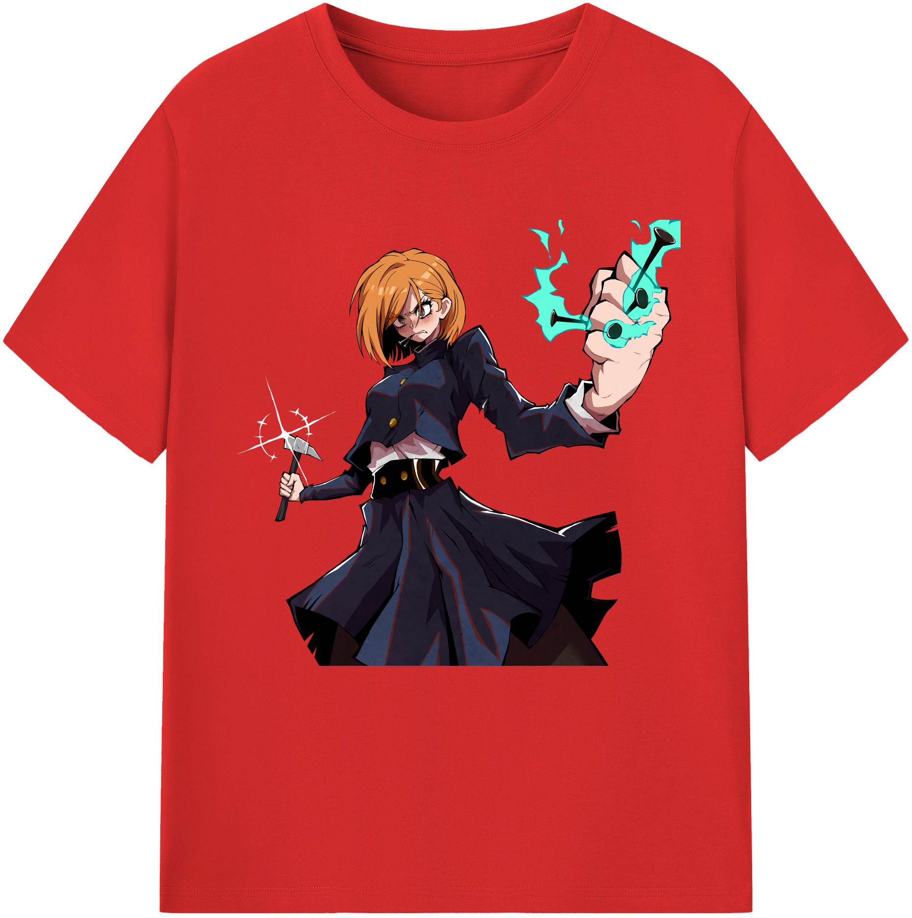 （画像用） 呪術廻戦 Jujutsu Kaisen レディースカジュアルプリントTシャツ（綿100％）