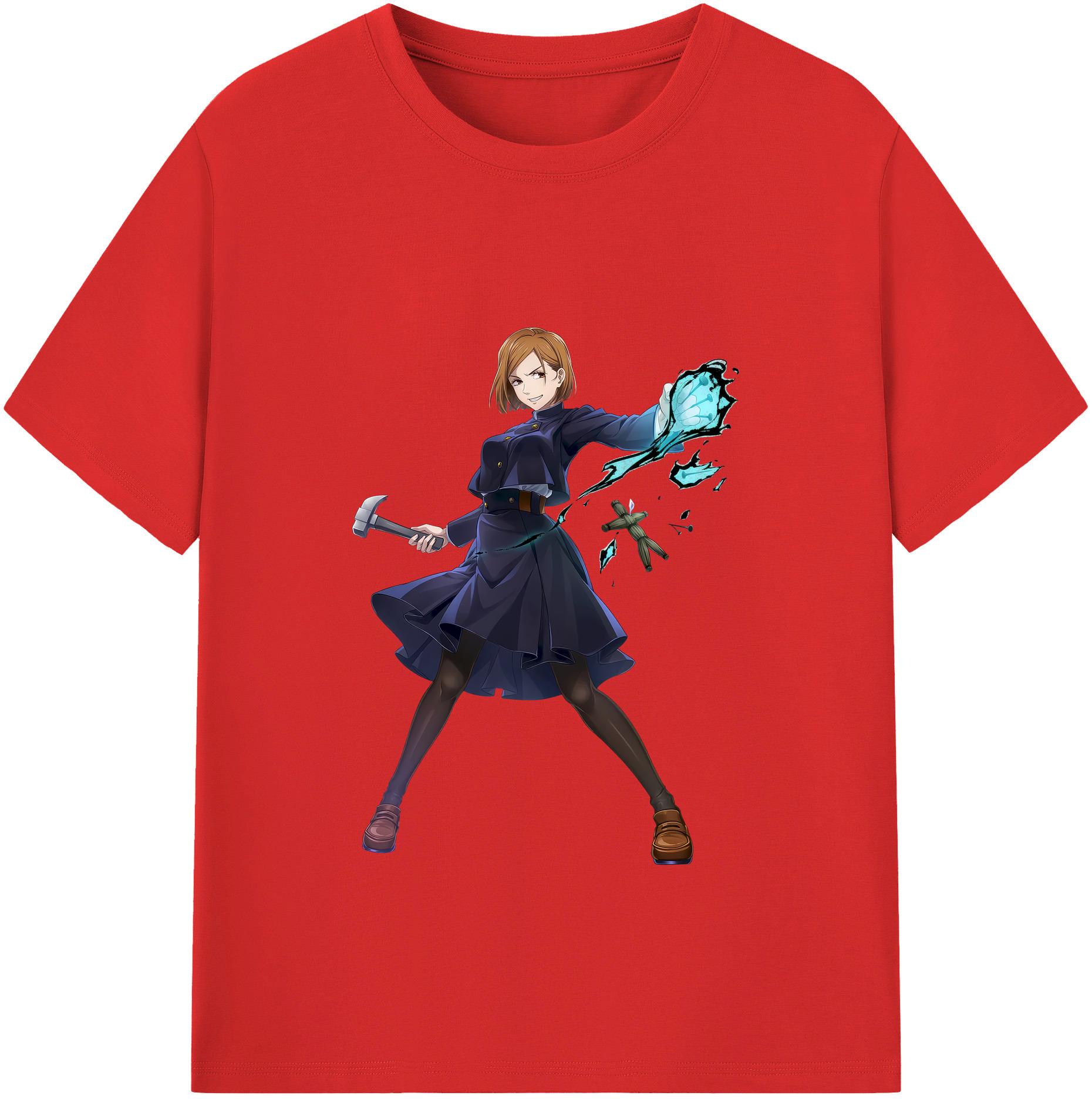 （画像用） 呪術廻戦 Jujutsu Kaisen レディースカジュアルプリントTシャツ（綿100％）