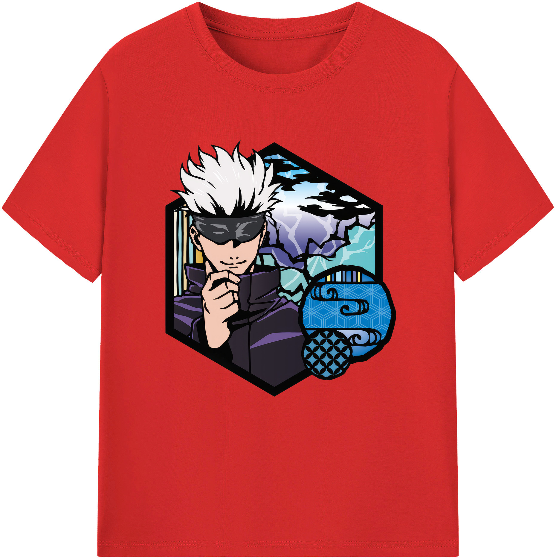 （画像用） 呪術廻戦 Jujutsu Kaisen レディースカジュアルプリントTシャツ（綿100％）