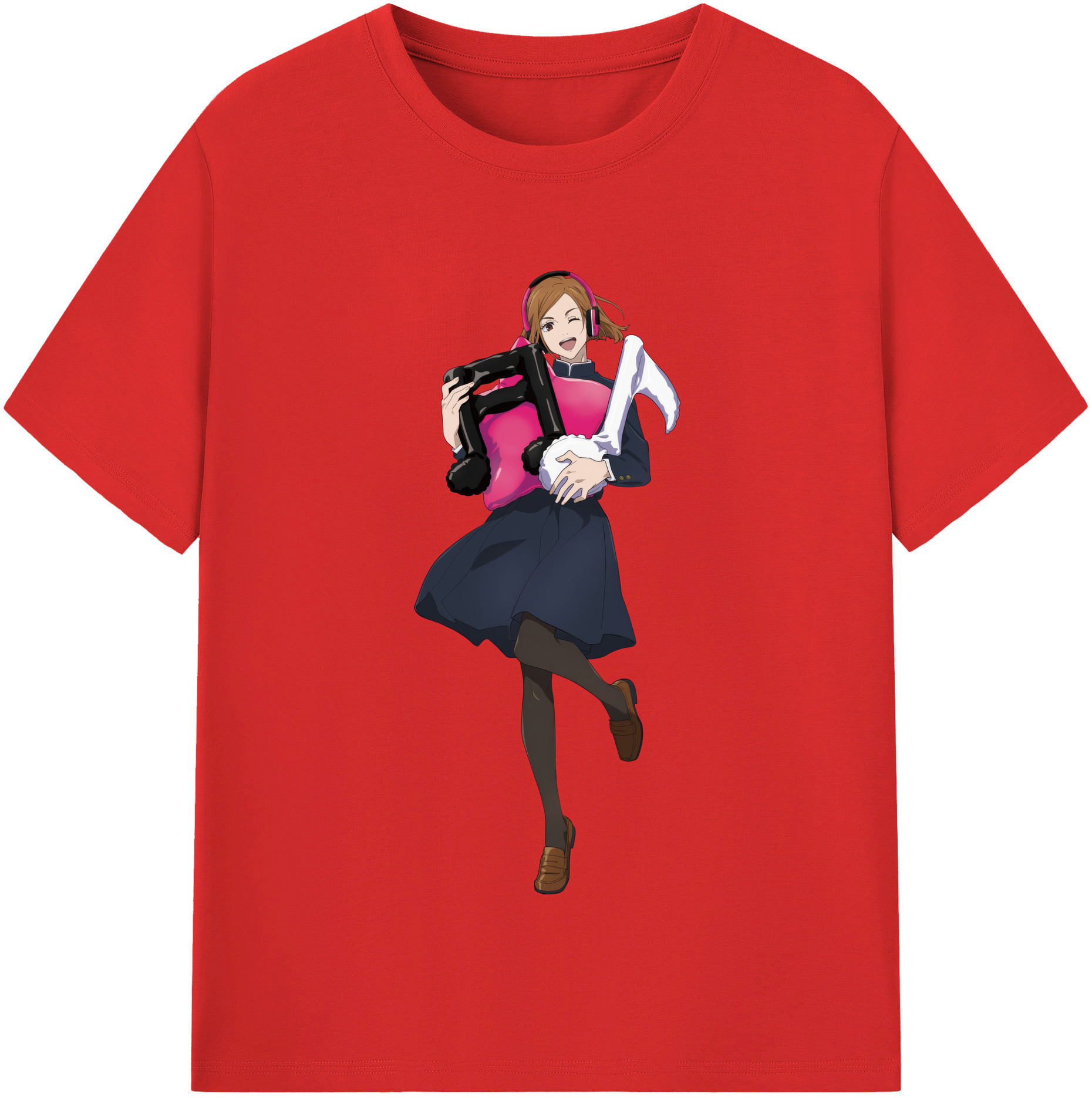 （画像用） 呪術廻戦 Jujutsu Kaisen レディースカジュアルプリントTシャツ（綿100％）