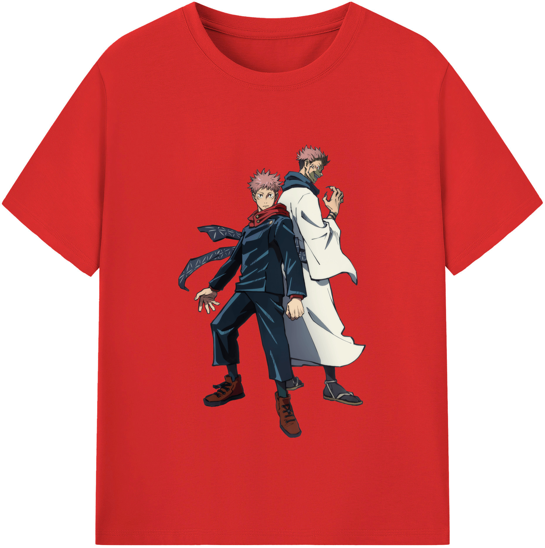 （画像用） 呪術廻戦 Jujutsu Kaisen レディースカジュアルプリントTシャツ（綿100％）