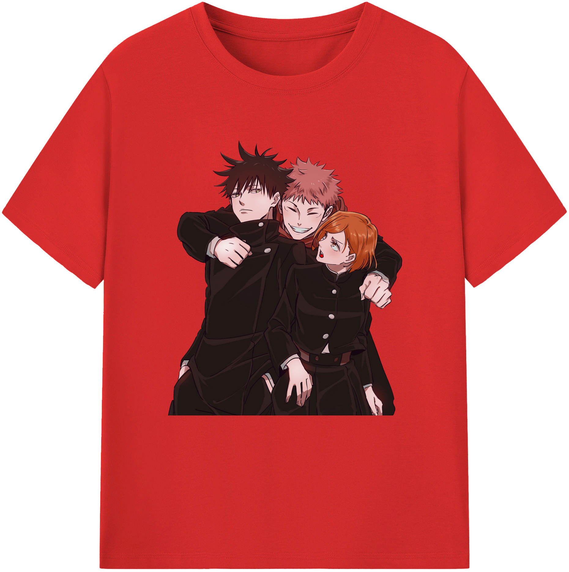 （画像用） 呪術廻戦 Jujutsu Kaisen レディースカジュアルプリントTシャツ（綿100％）