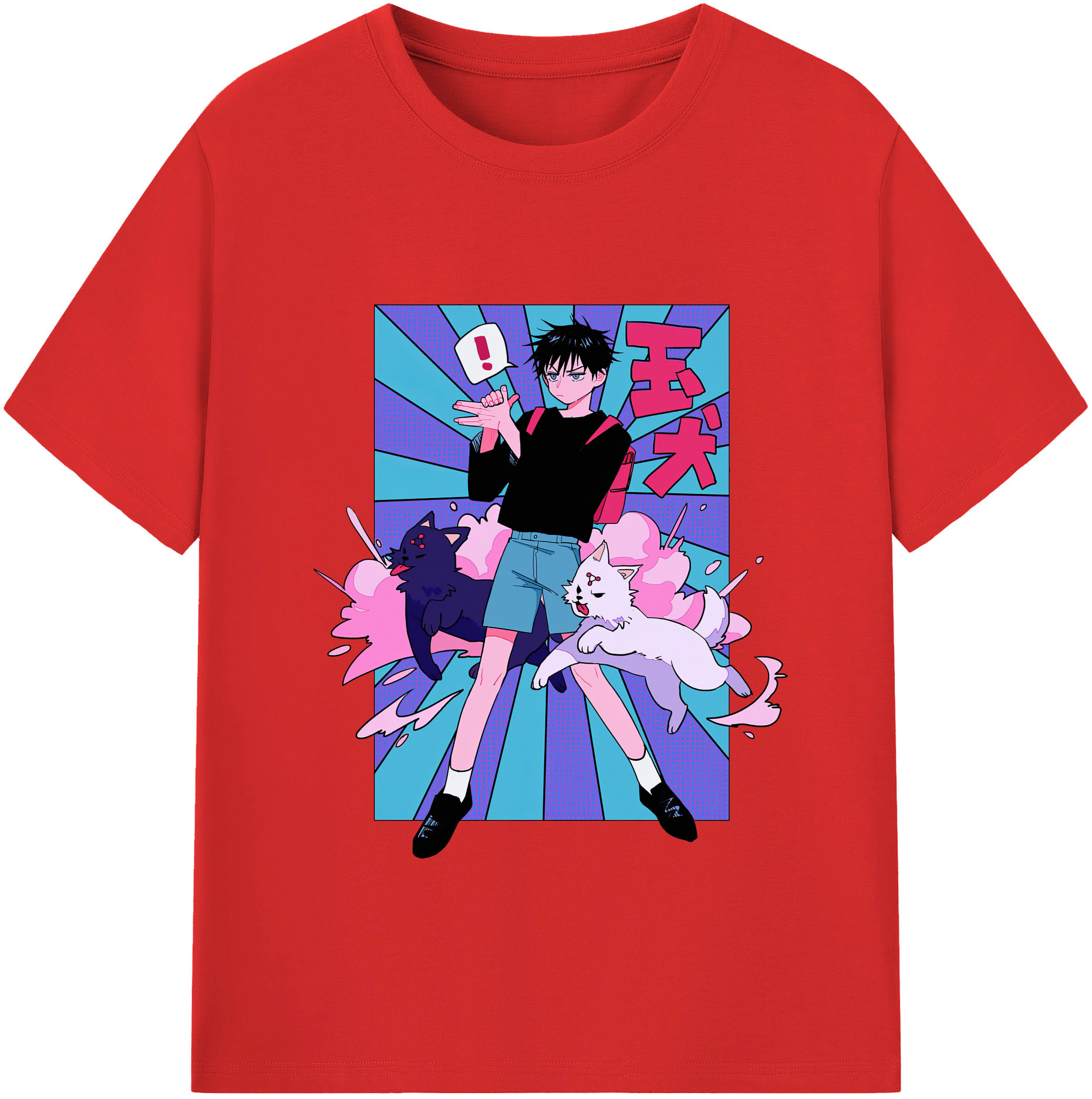 （画像用） 呪術廻戦 Jujutsu Kaisen レディースカジュアルプリントTシャツ（綿100％）