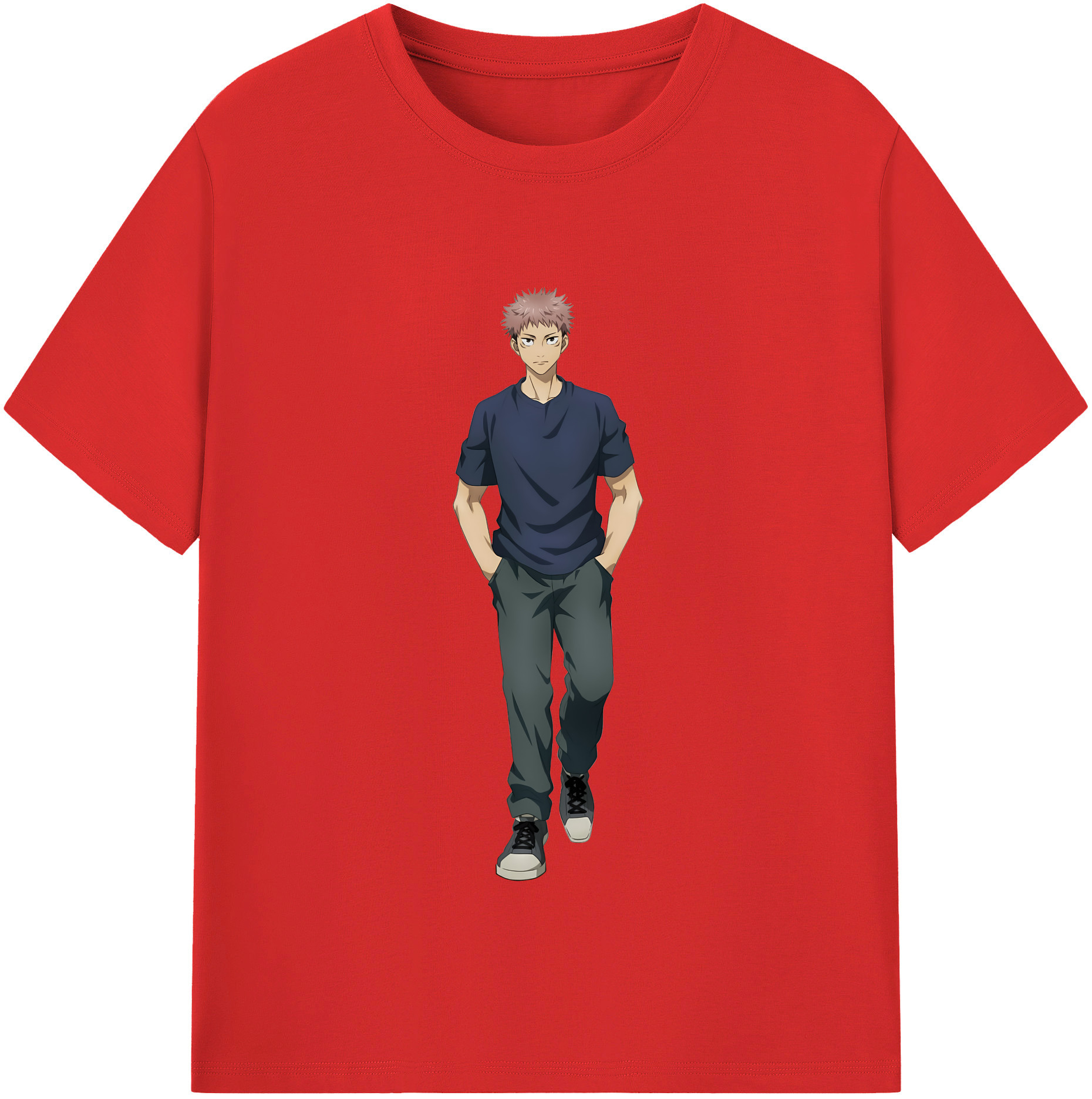 （画像用） 呪術廻戦 Jujutsu Kaisen レディースカジュアルプリントTシャツ（綿100％）