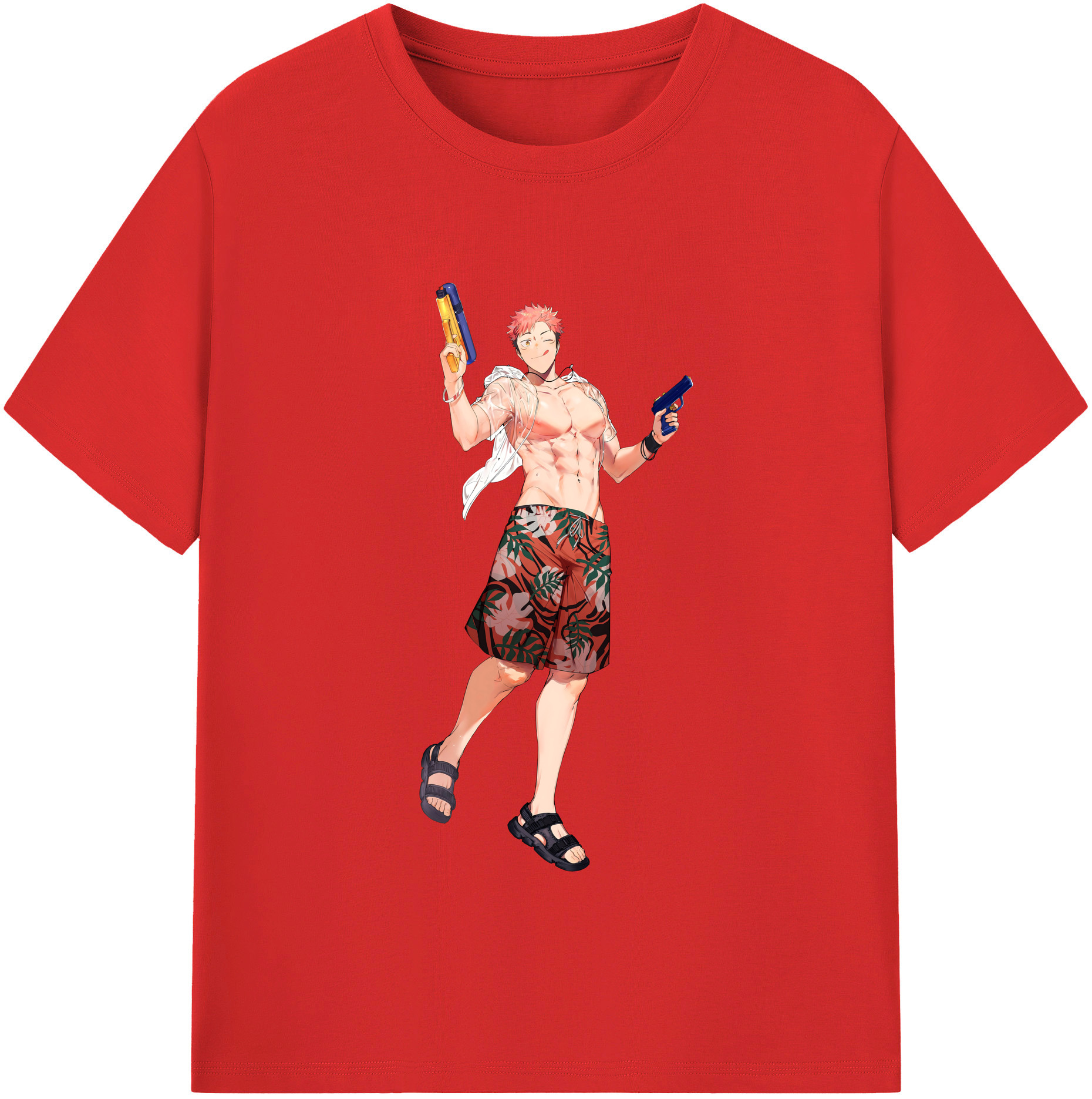 （画像用） 呪術廻戦 Jujutsu Kaisen レディースカジュアルプリントTシャツ（綿100％）
