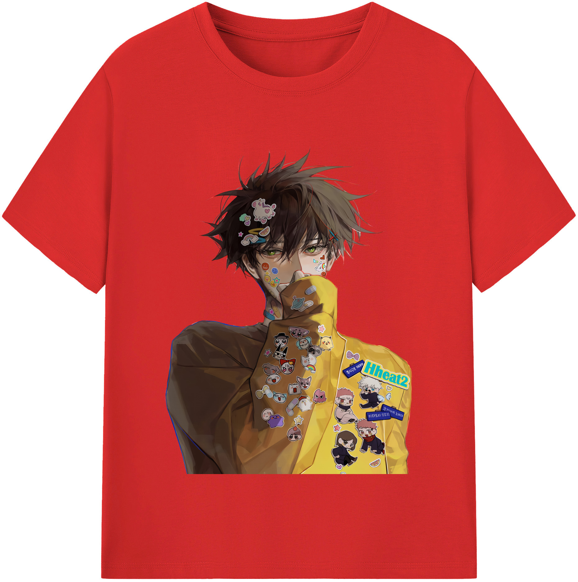 （画像用） 呪術廻戦 Jujutsu Kaisen レディースカジュアルプリントTシャツ（綿100％）