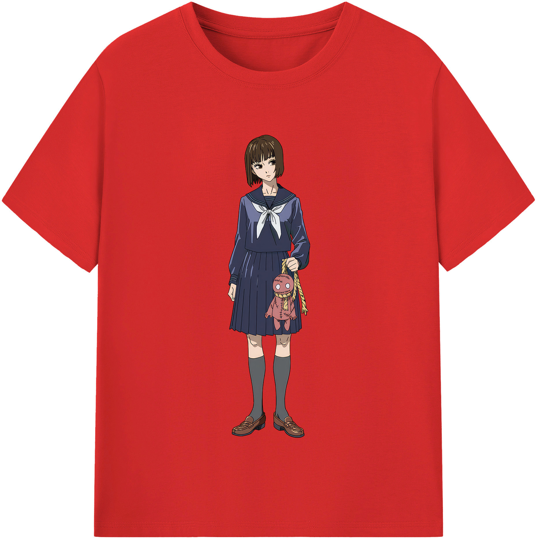 （画像用） 呪術廻戦 Jujutsu Kaisen レディースカジュアルプリントTシャツ（綿100％）