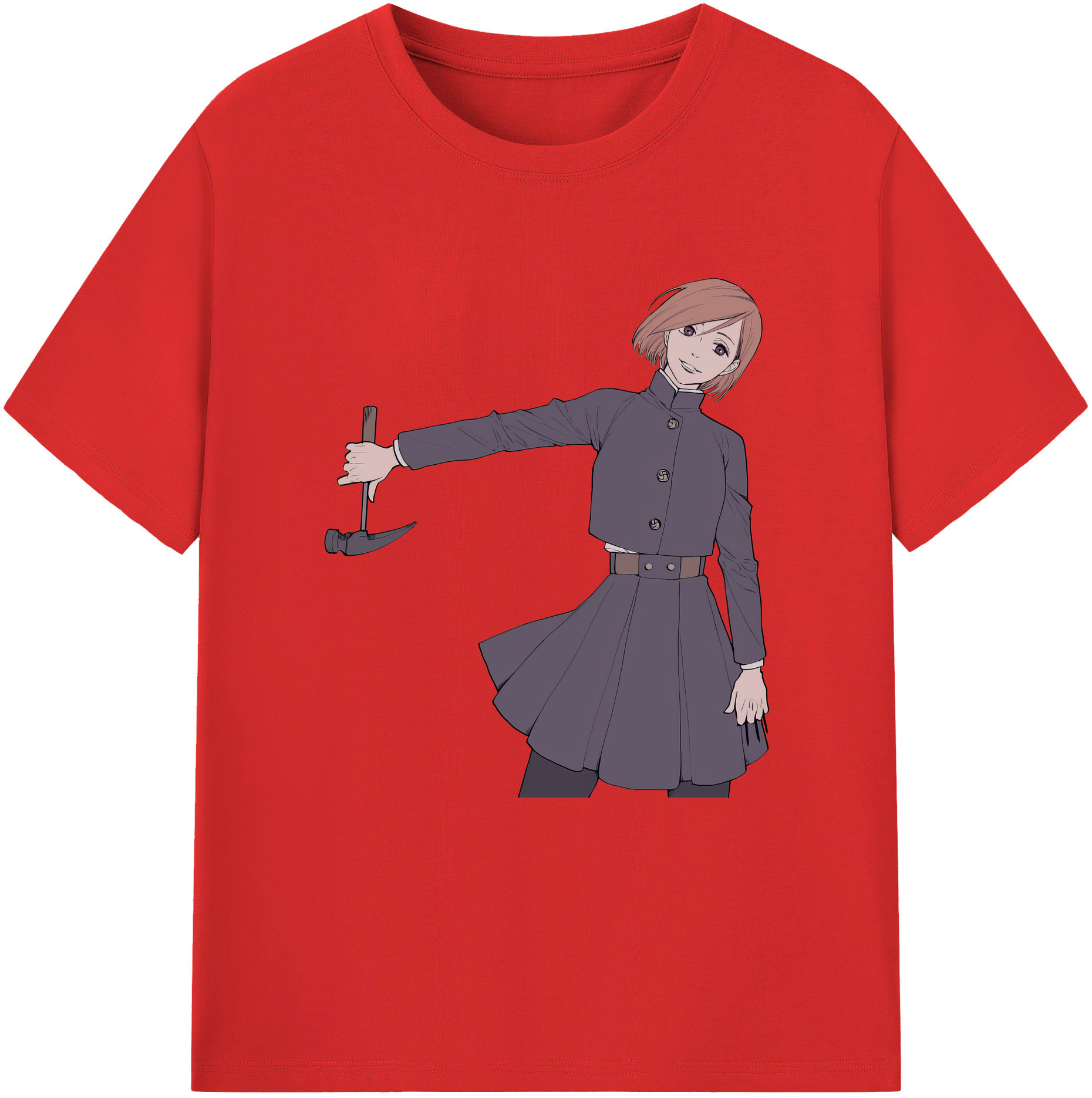 （画像用） 呪術廻戦 Jujutsu Kaisen レディースカジュアルプリントTシャツ（綿100％）