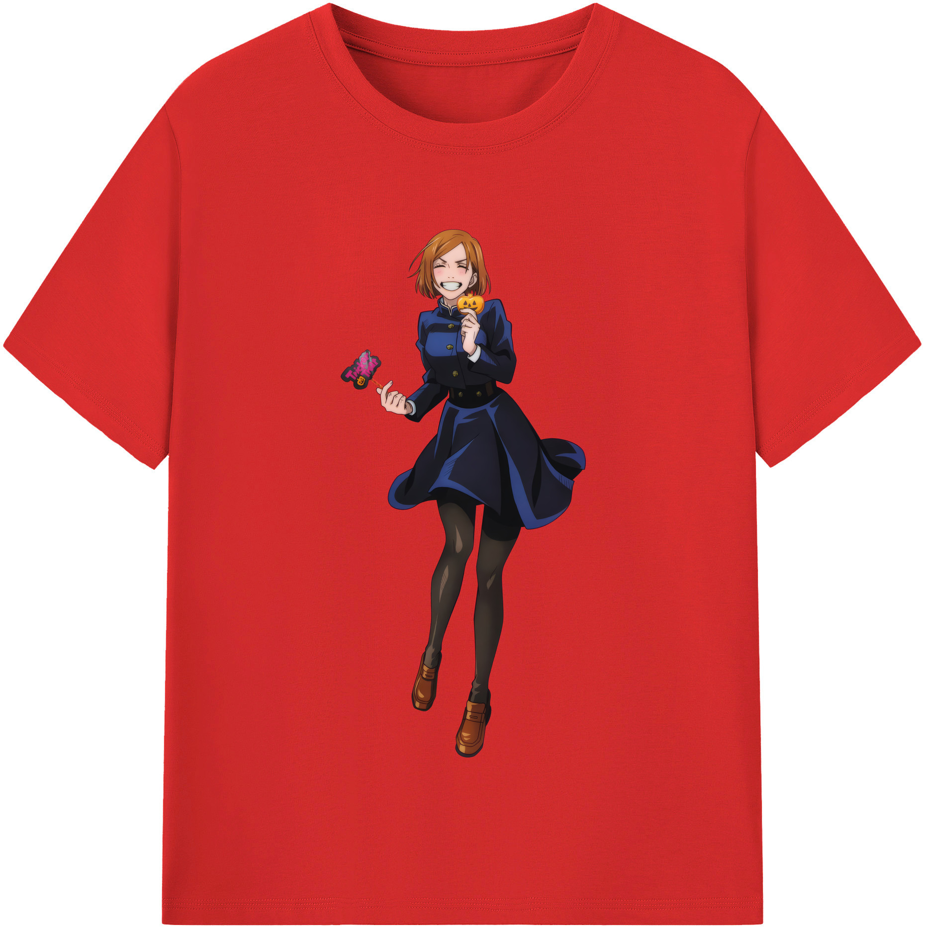 （画像用） 呪術廻戦 Jujutsu Kaisen レディースカジュアルプリントTシャツ（綿100％）