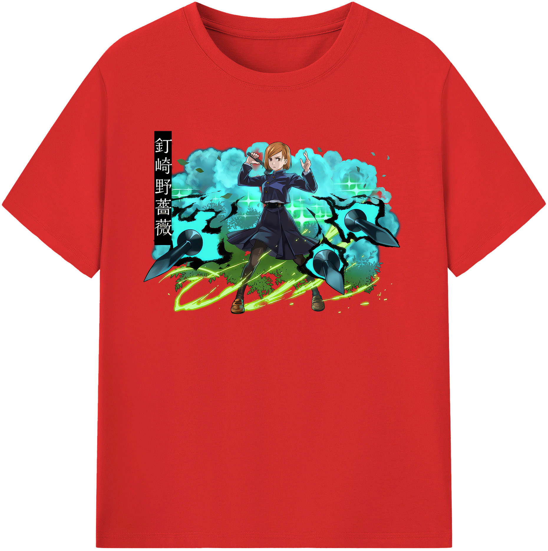 （画像用） 呪術廻戦 Jujutsu Kaisen レディースカジュアルプリントTシャツ（綿100％）
