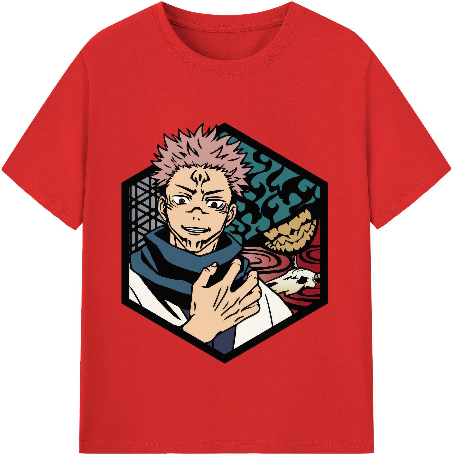 （画像用） 呪術廻戦 Jujutsu Kaisen レディースカジュアルプリントTシャツ（綿100％）