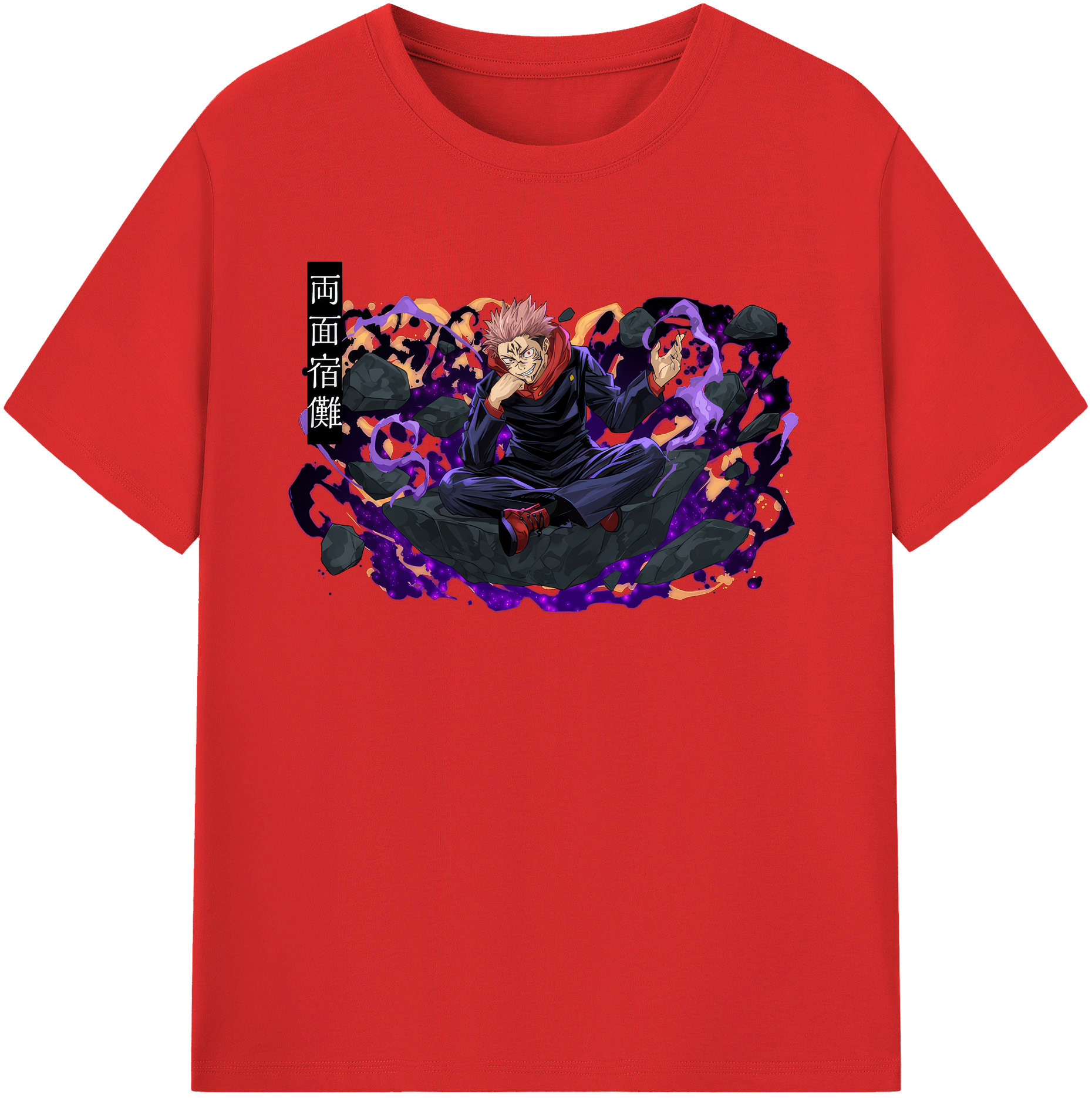 （画像用） 呪術廻戦 Jujutsu Kaisen レディースカジュアルプリントTシャツ（綿100％）