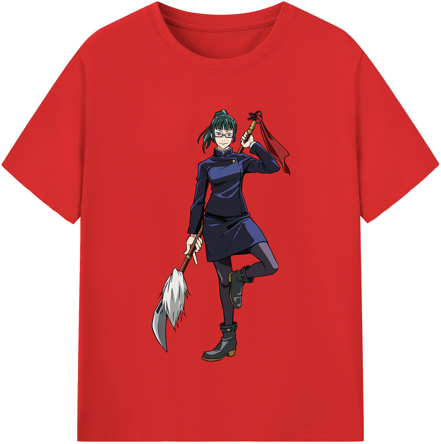（画像用） 呪術廻戦 Jujutsu Kaisen レディースカジュアルプリントTシャツ（綿100％）