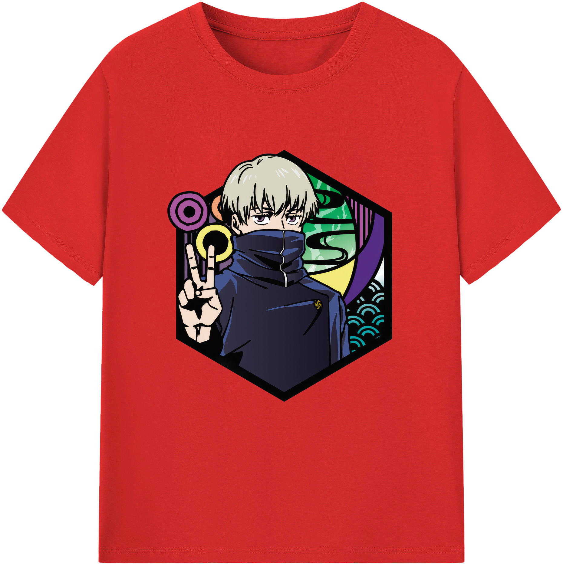 （画像用） 呪術廻戦 Jujutsu Kaisen レディースカジュアルプリントTシャツ（綿100％）