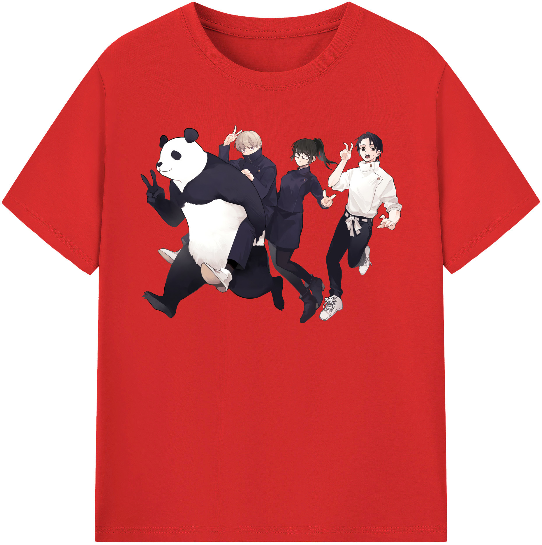 （画像用） 呪術廻戦 Jujutsu Kaisen レディースカジュアルプリントTシャツ（綿100％）