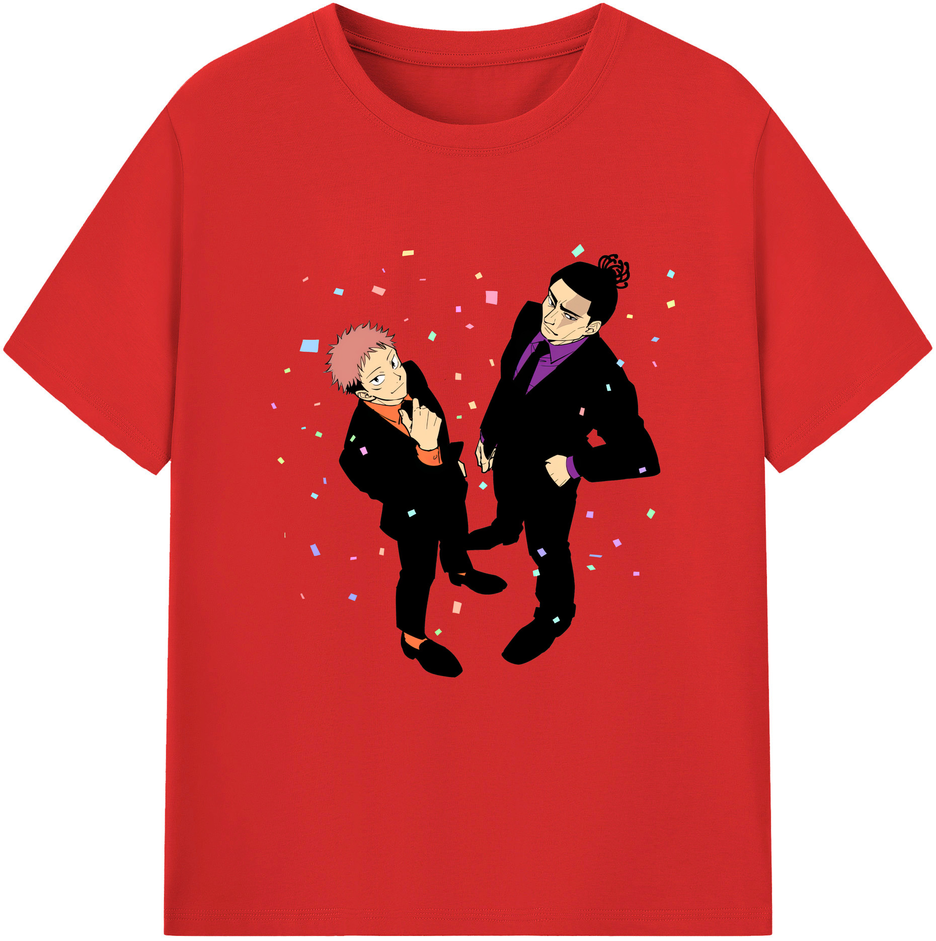 （画像用） 呪術廻戦 Jujutsu Kaisen レディースカジュアルプリントTシャツ（綿100％）