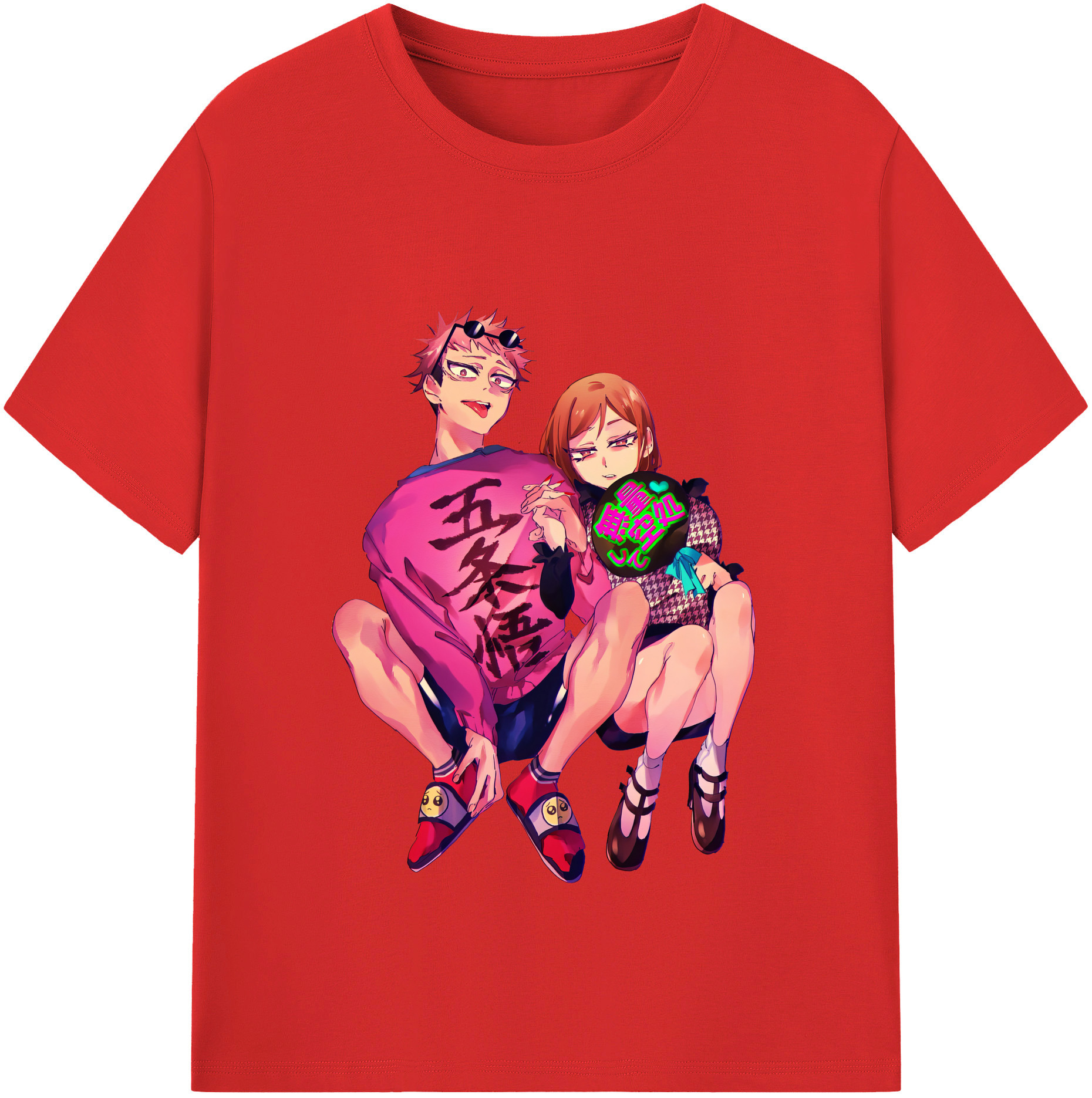 （画像用） 呪術廻戦 Jujutsu Kaisen レディースカジュアルプリントTシャツ（綿100％）