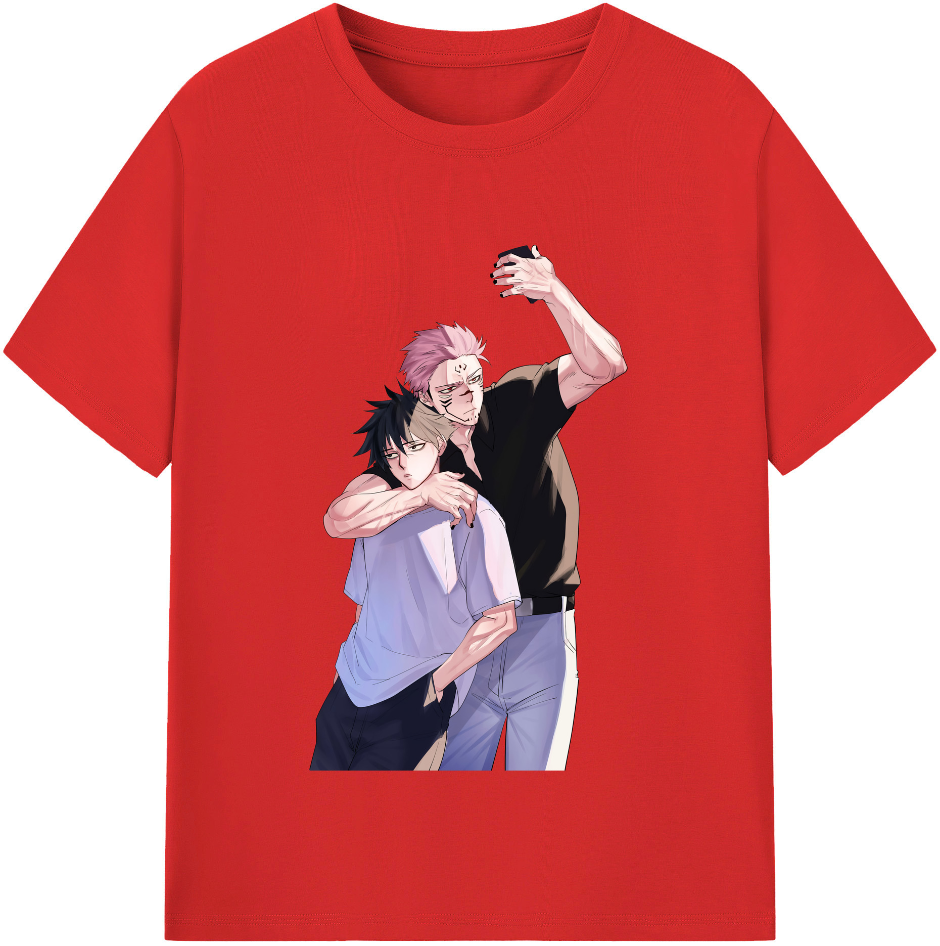 （画像用） 呪術廻戦 Jujutsu Kaisen レディースカジュアルプリントTシャツ（綿100％）