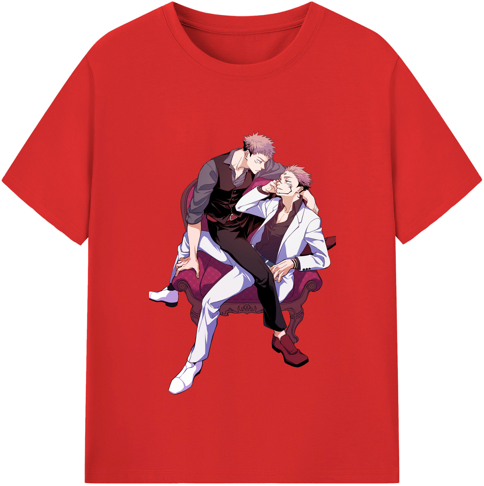 （画像用） 呪術廻戦 Jujutsu Kaisen レディースカジュアルプリントTシャツ（綿100％）