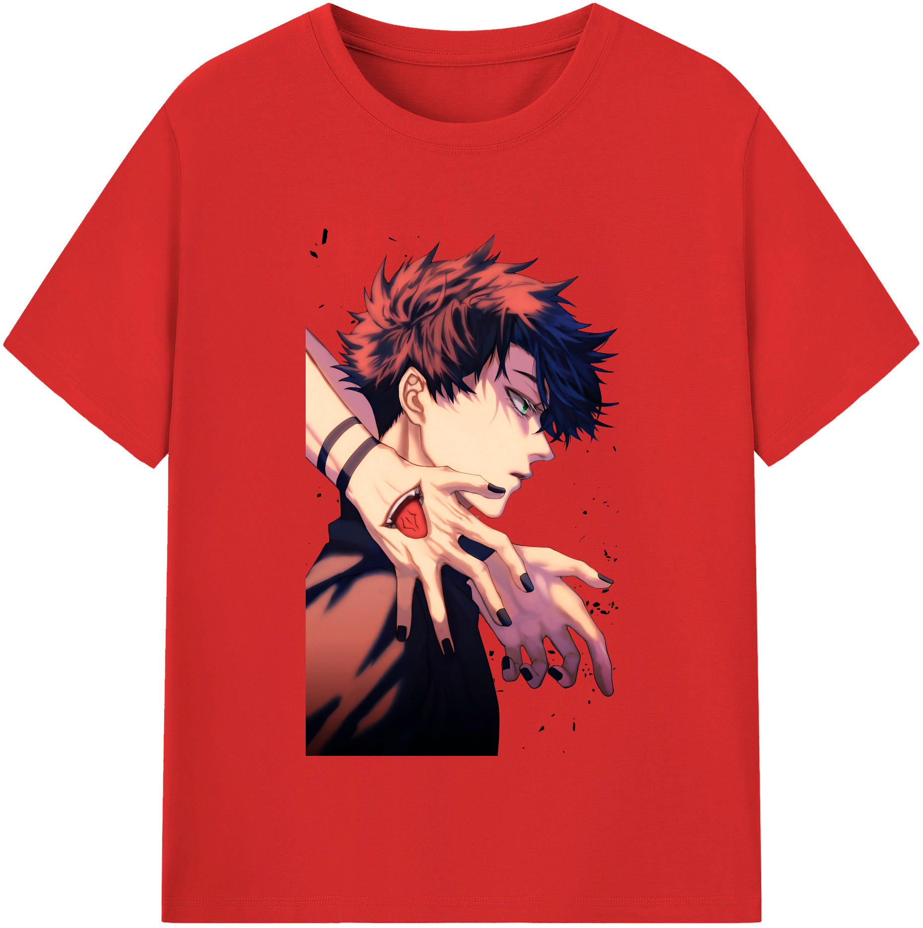 （画像用） 呪術廻戦 Jujutsu Kaisen レディースカジュアルプリントTシャツ（綿100％）