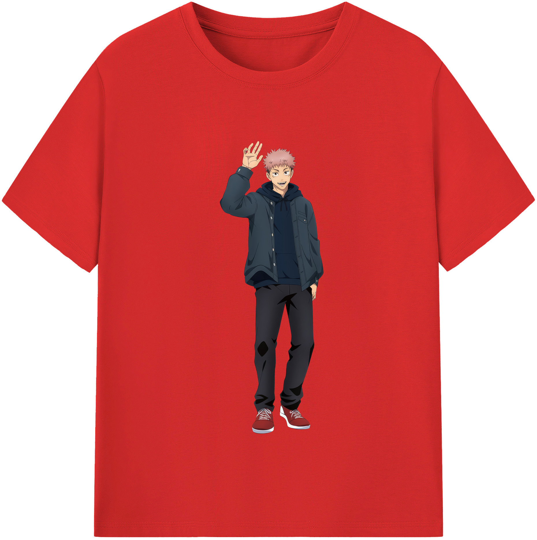 （画像用） 呪術廻戦 Jujutsu Kaisen レディースカジュアルプリントTシャツ（綿100％）