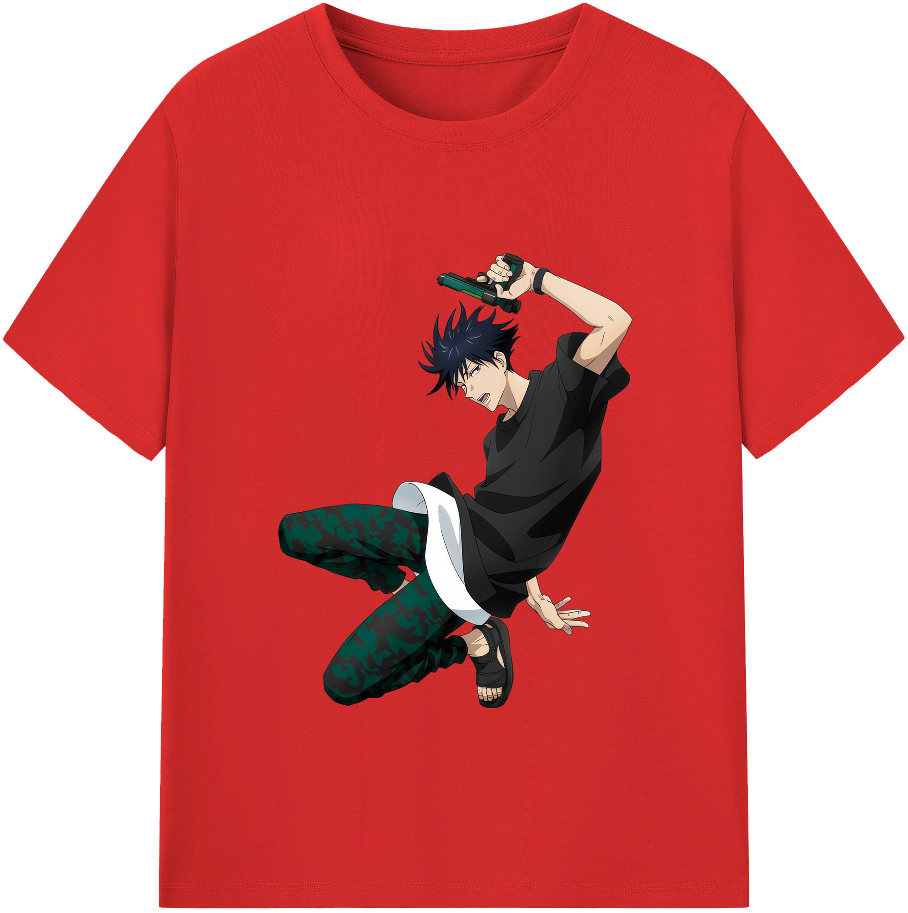 （画像用） 呪術廻戦 Jujutsu Kaisen レディースカジュアルプリントTシャツ（綿100％）