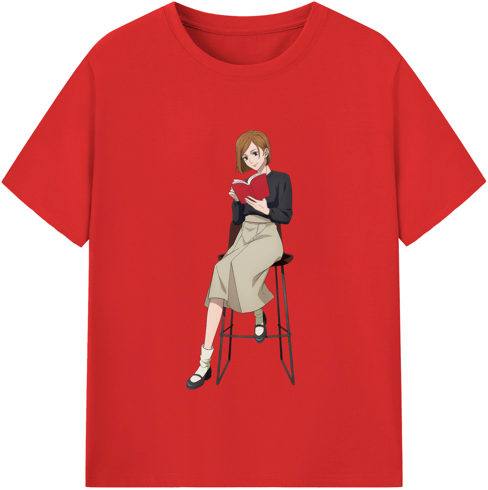 （画像用） 呪術廻戦 Jujutsu Kaisen レディースカジュアルプリントTシャツ（綿100％）