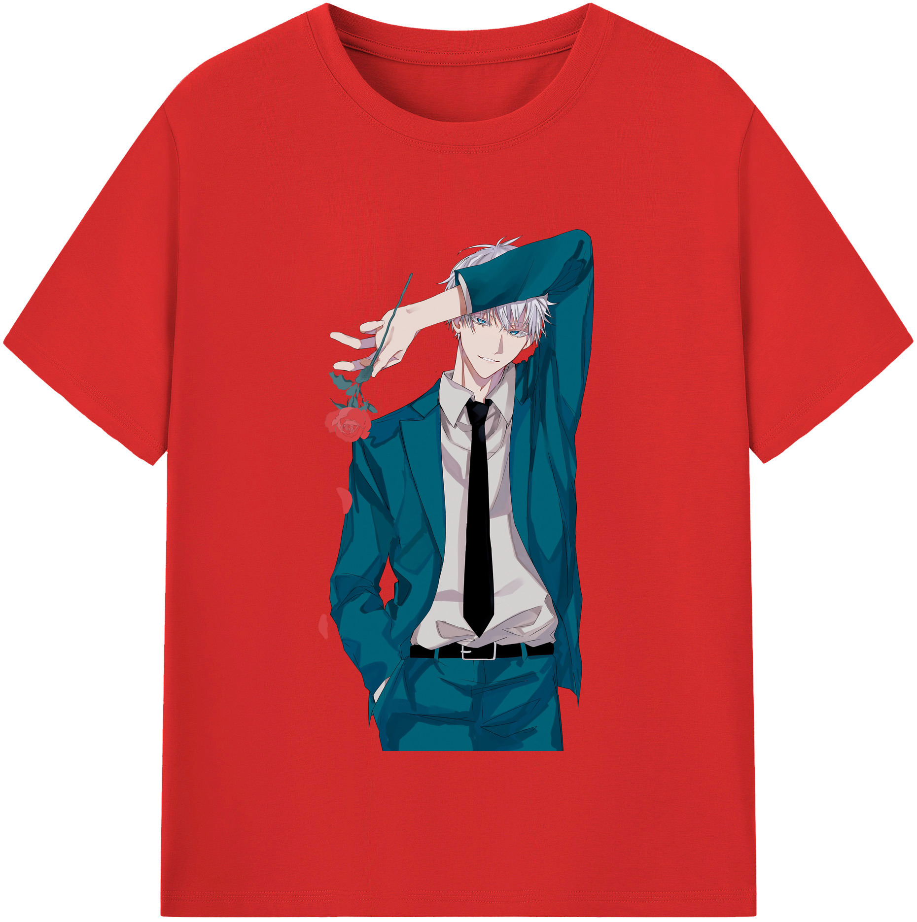 （画像用） 呪術廻戦 Jujutsu Kaisen レディースカジュアルプリントTシャツ（綿100％）