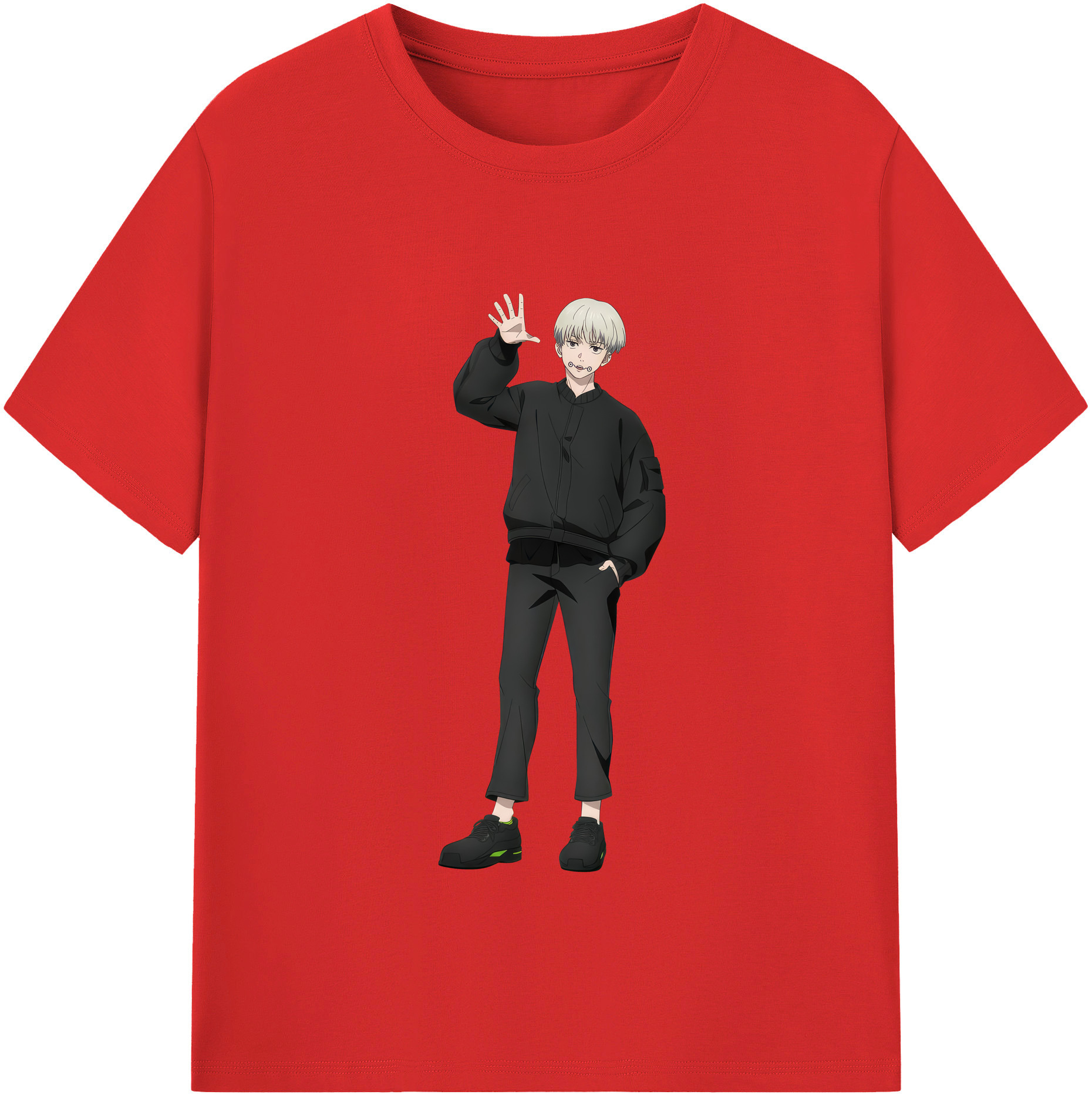 （画像用） 呪術廻戦 Jujutsu Kaisen レディースカジュアルプリントTシャツ（綿100％）