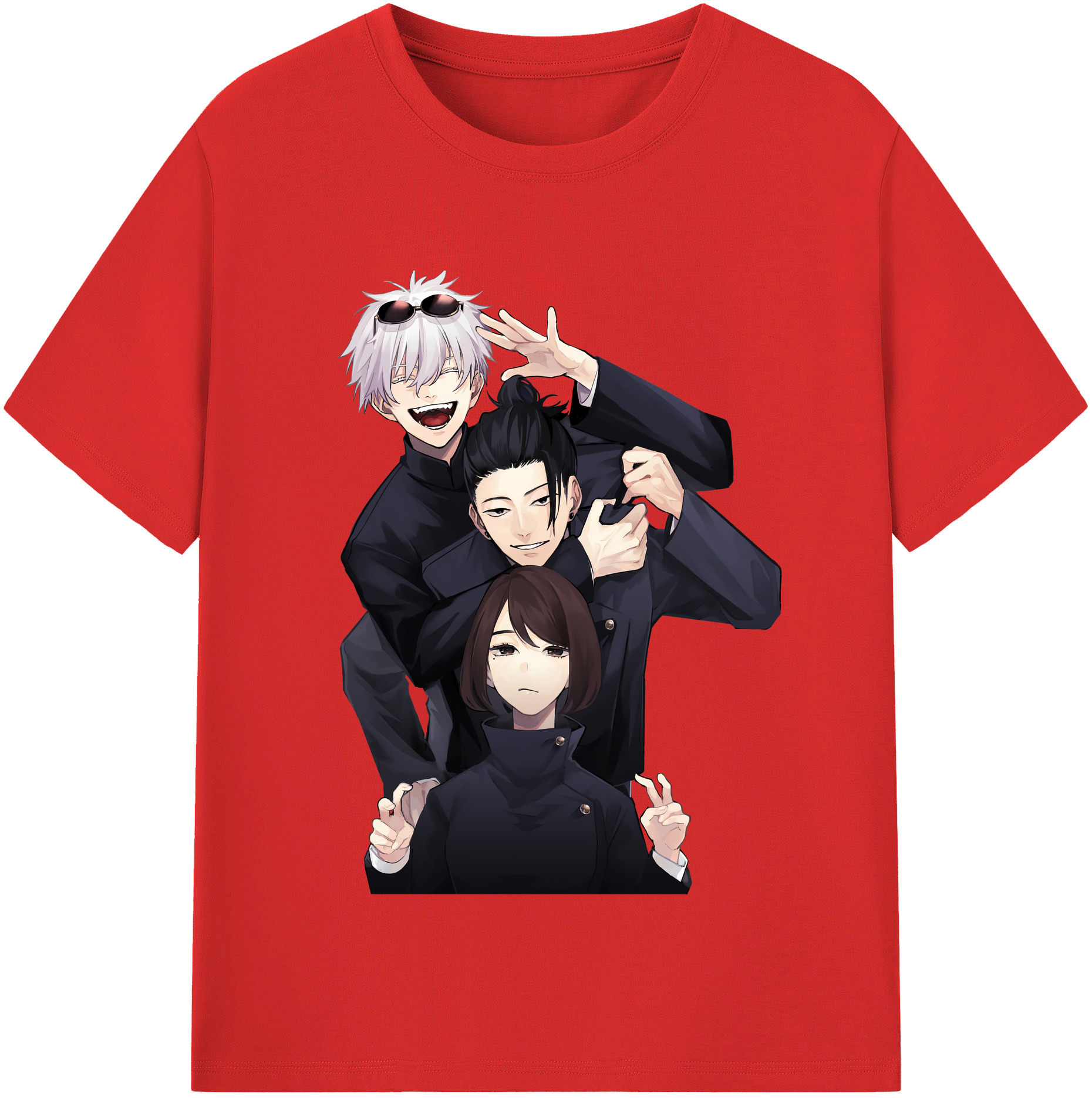 （画像用） 呪術廻戦 Jujutsu Kaisen レディースカジュアルプリントTシャツ（綿100％）
