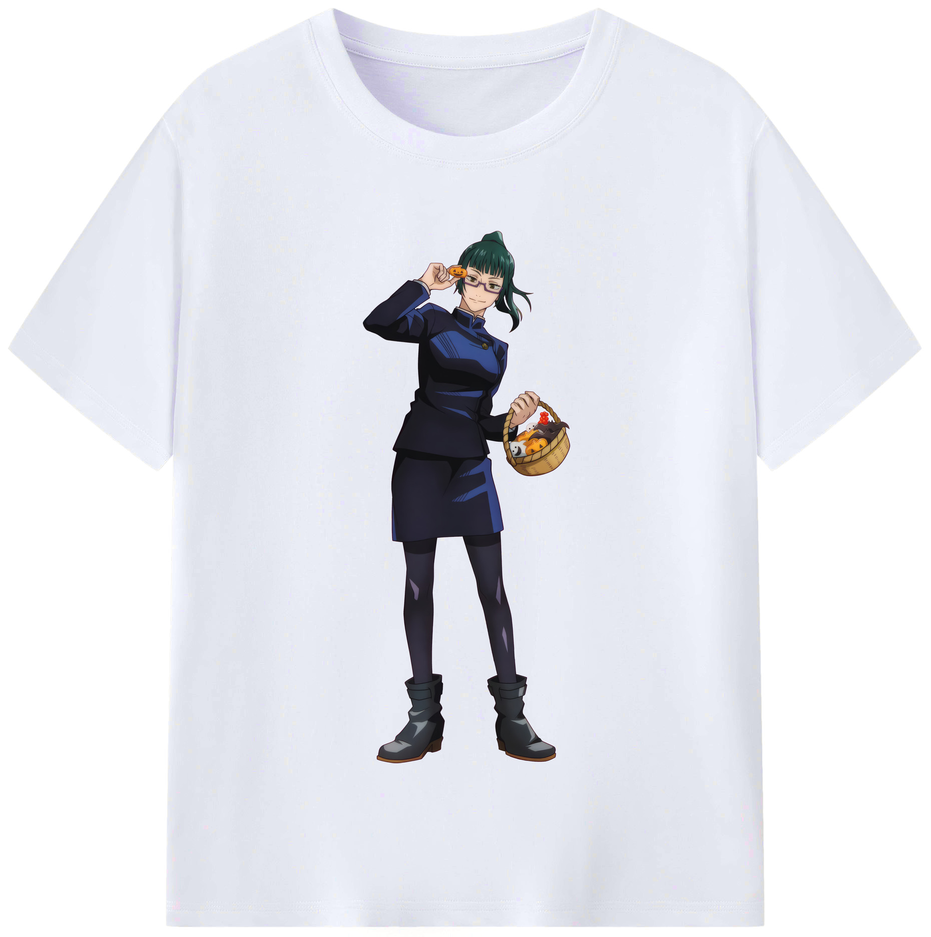 （画像用） 呪術廻戦 Jujutsu Kaisen レディースカジュアルプリントTシャツ（綿100％）