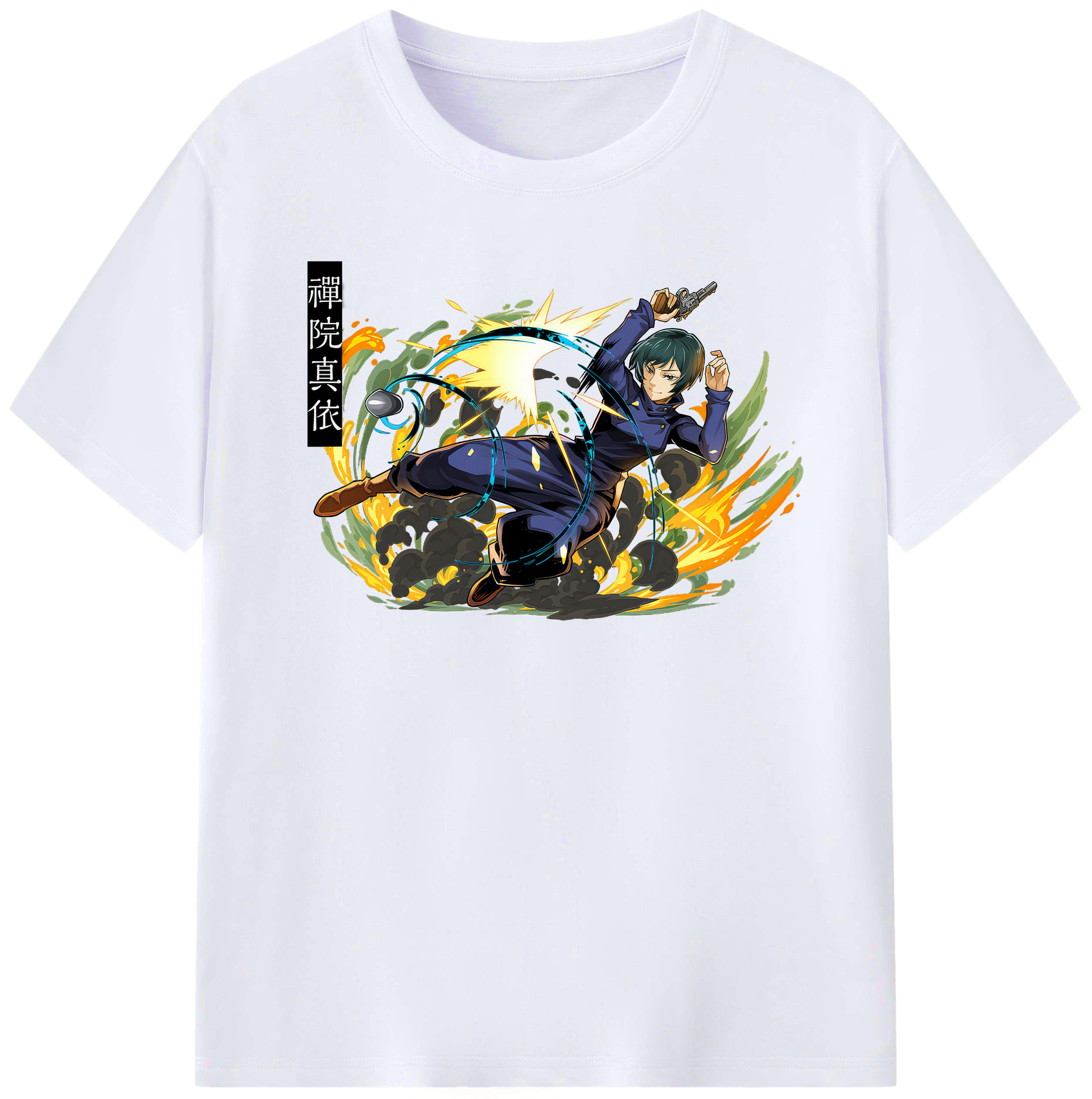 （画像用） 呪術廻戦 Jujutsu Kaisen レディースカジュアルプリントTシャツ（綿100％）