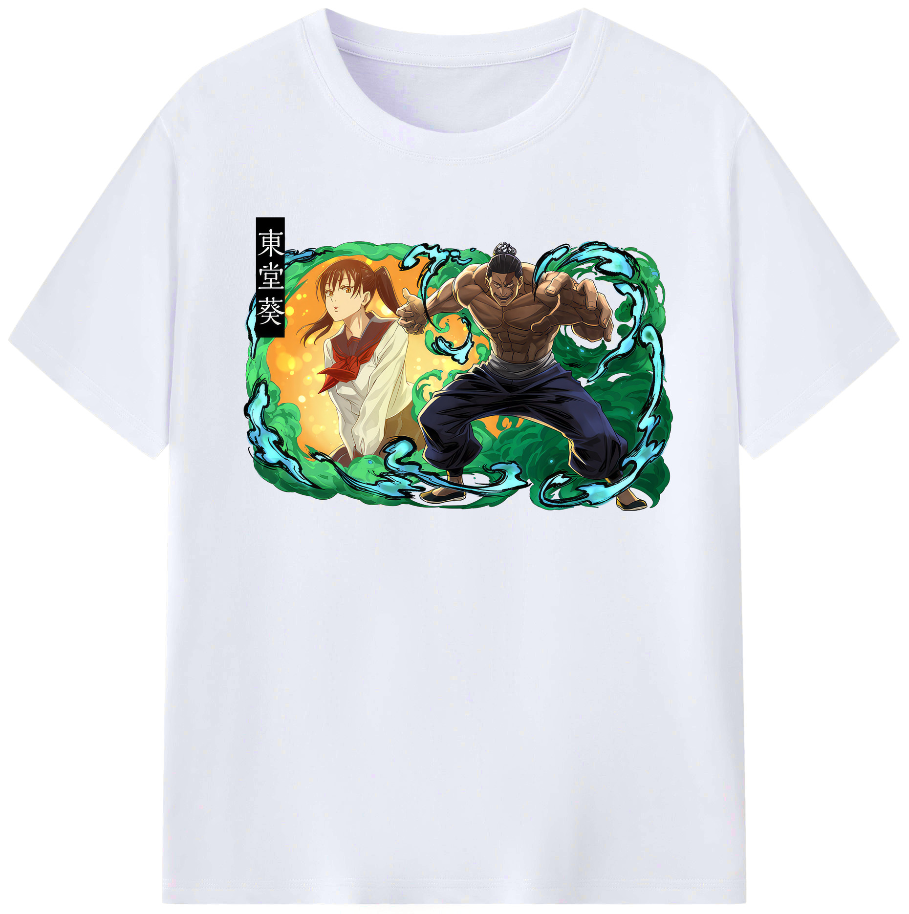 （画像用） 呪術廻戦 Jujutsu Kaisen レディースカジュアルプリントTシャツ（綿100％）
