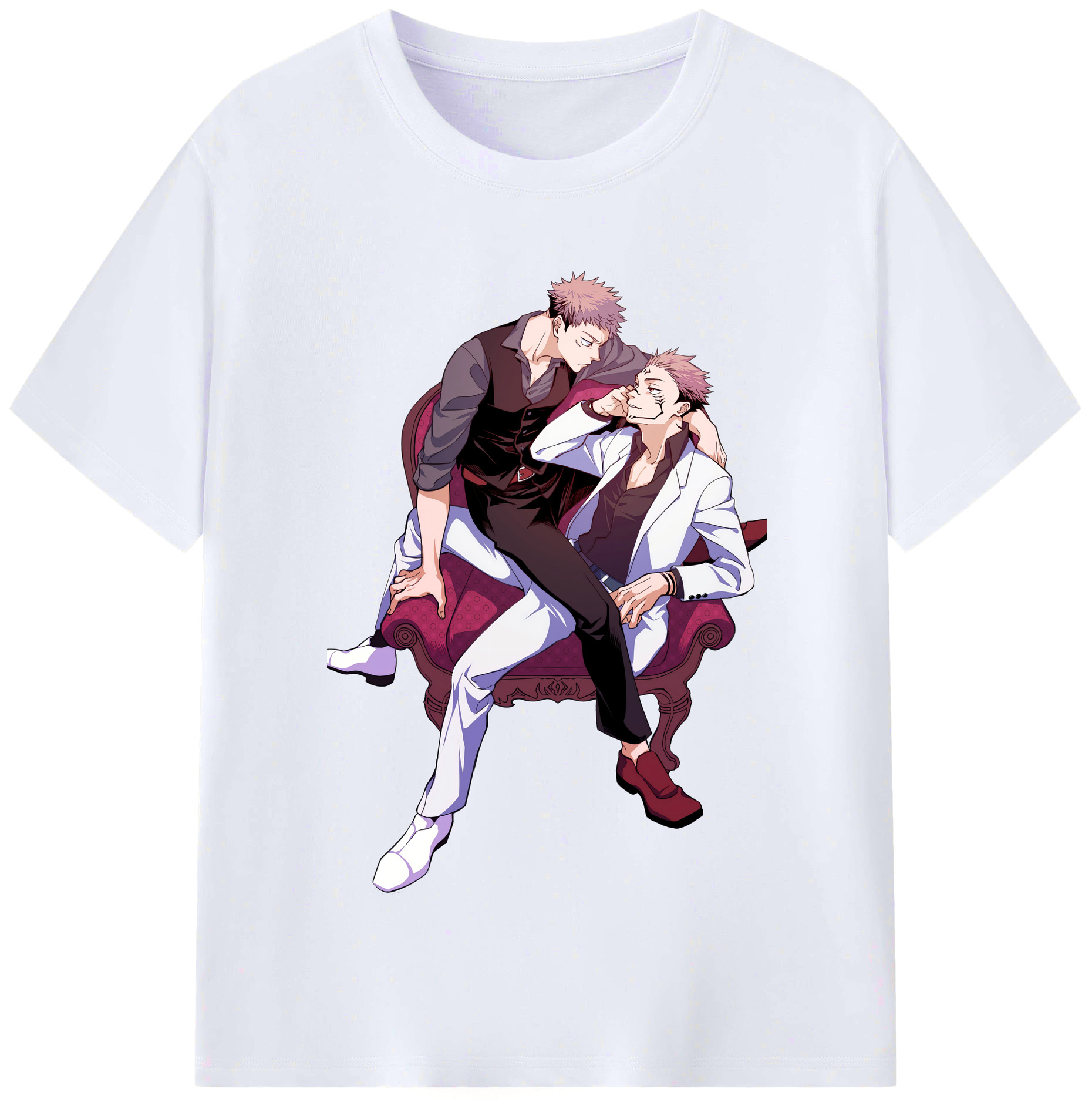 （画像用） 呪術廻戦 Jujutsu Kaisen レディースカジュアルプリントTシャツ（綿100％）
