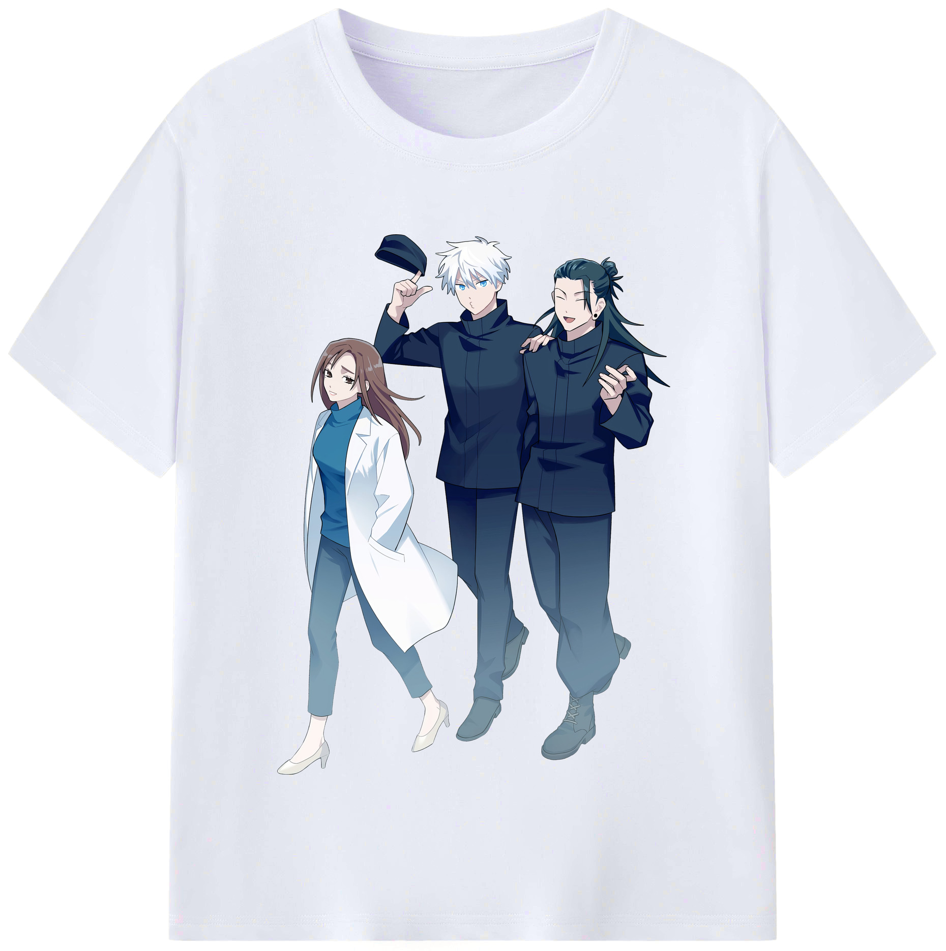 （画像用） 呪術廻戦 Jujutsu Kaisen レディースカジュアルプリントTシャツ（綿100％）