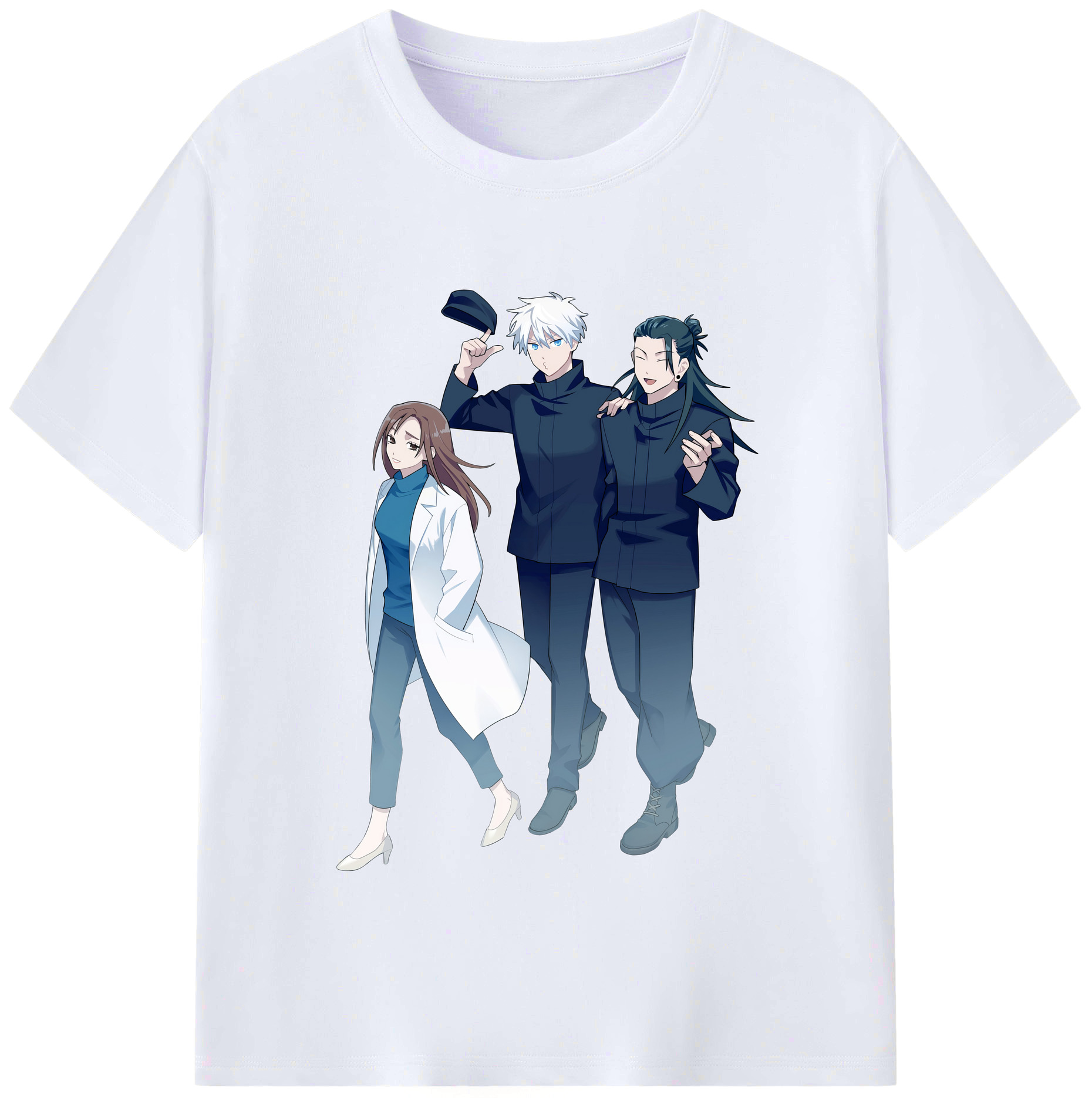 （画像用） 呪術廻戦 Jujutsu Kaisen レディースカジュアルプリントTシャツ（綿100％）