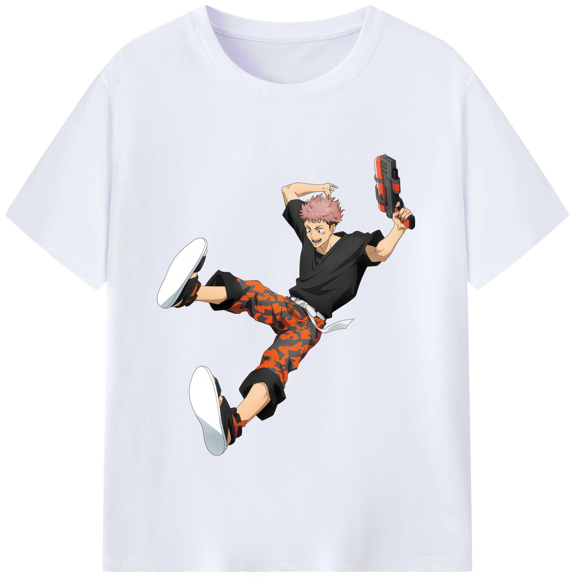 （画像用） 呪術廻戦 Jujutsu Kaisen レディースカジュアルプリントTシャツ（綿100％）