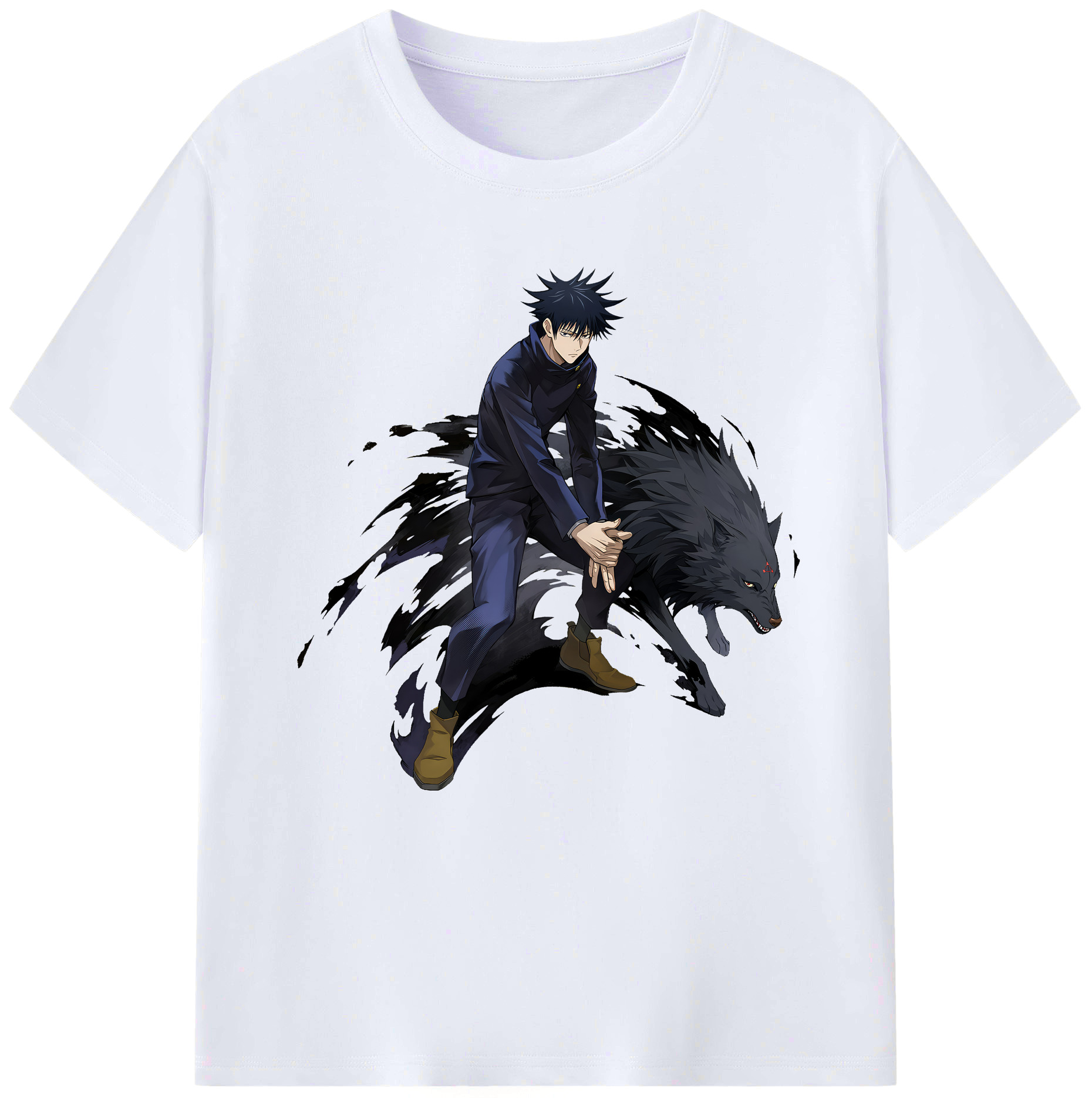 （画像用） 呪術廻戦 Jujutsu Kaisen レディースカジュアルプリントTシャツ（綿100％）