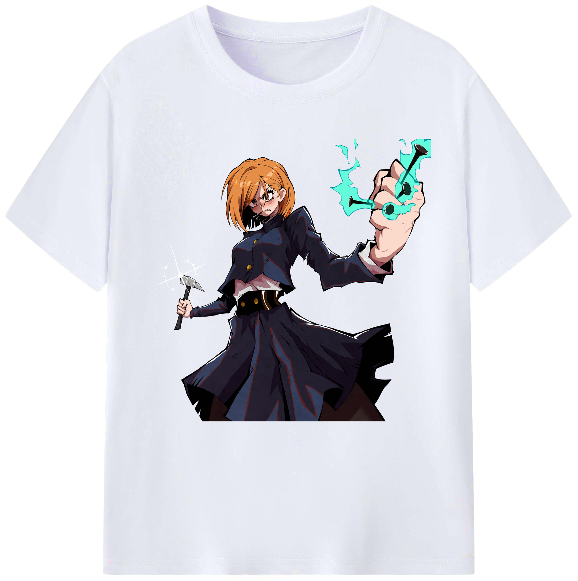 （画像用） 呪術廻戦 Jujutsu Kaisen レディースカジュアルプリントTシャツ（綿100％）